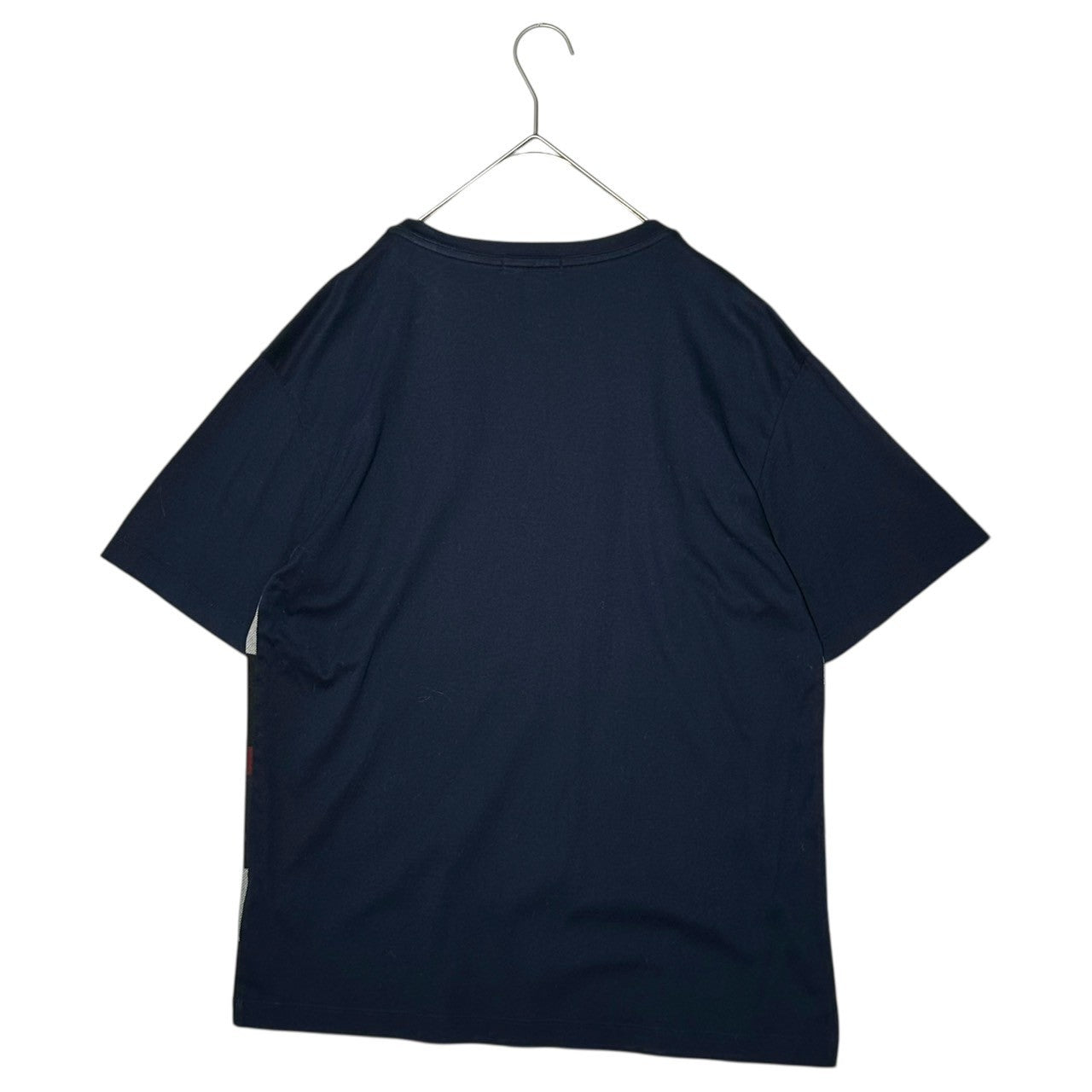 BLACK LABEL CRESTBRIDGE(ブラックレーベルクレストブリッジ) Burberry Check Crew Neck T-Shirt Nova Check バーバリー チェック クルーネック Tシャツ ノヴァチェック 51P20-720-26 M ネイビー