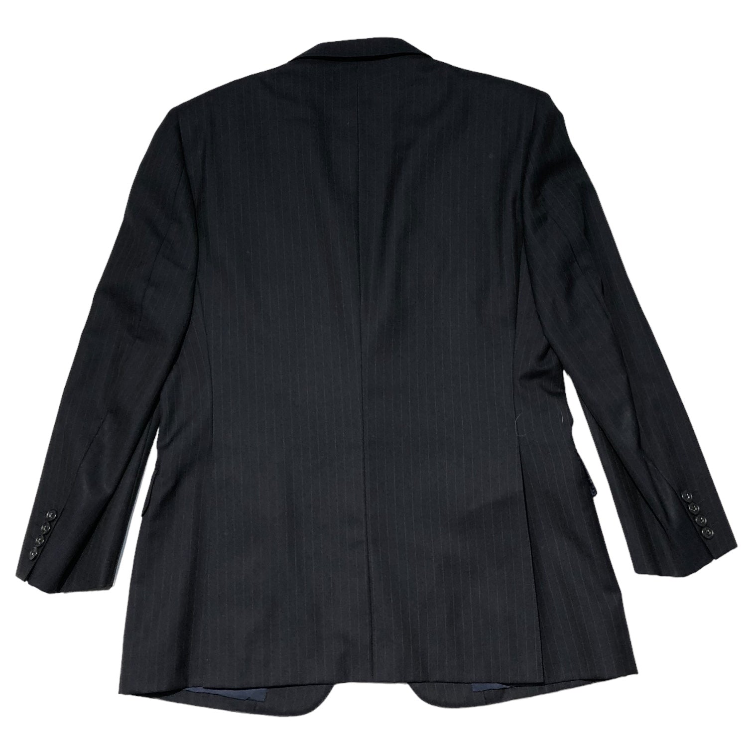 Burberrys(バーバリーズ) 80’s~90's ストライプ 2B テーラード ジャケット A5 ネイビー ヴィンテージ ネーム刺繍有