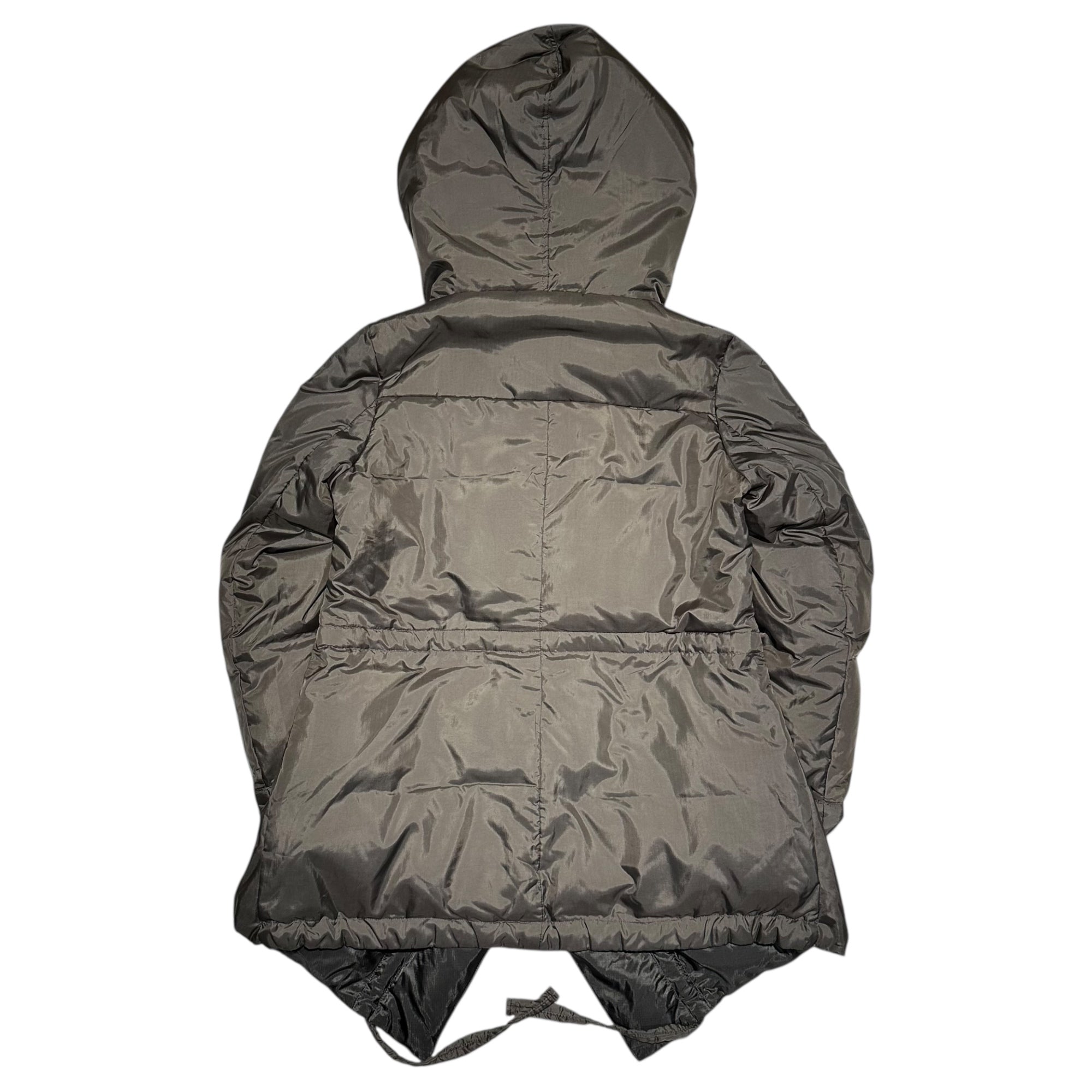 MARITHE FRANCOIS GIRBAUD(マリテフランソワジルボー) 10AW Archive Big Food Down Gimmick Coat アーカイブ ビッグ フード ダウン ギミック コート F7-7192 L ブラウン Y2K 変形