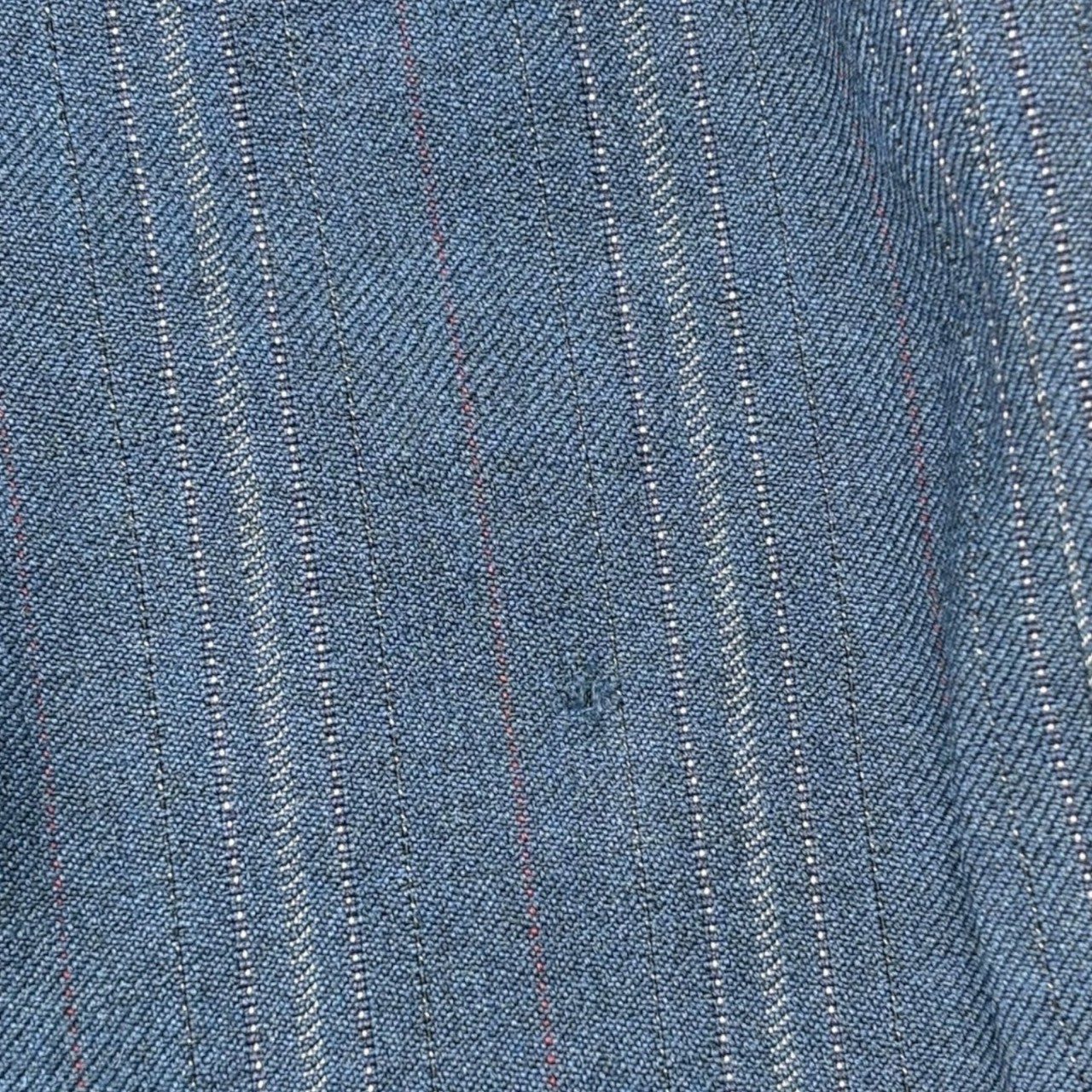 VINTAGE(ヴィンテージ) 50's~60's Vintage Striped Straight Slacks ヴィンテージ ストライプ ストレート スラックス 実寸82cm ブルー 推定50年代~60年代 WALDESジップ USA製