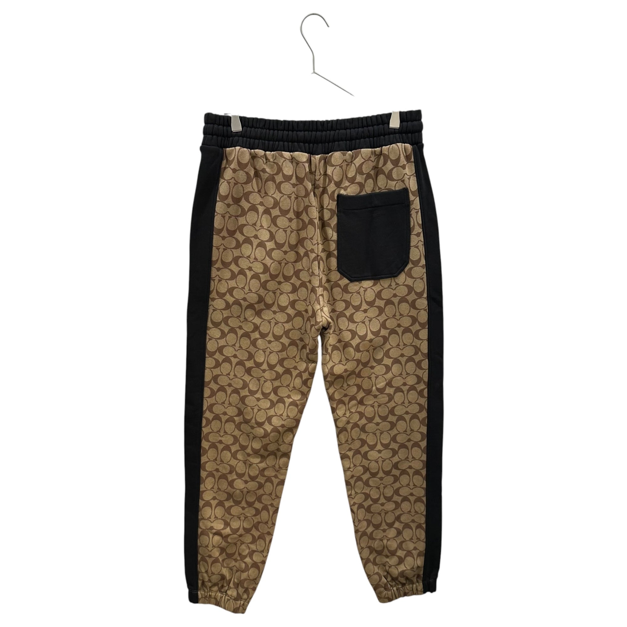 COACH(コーチ) Signature Sweatpants シグネチャー スウェット パンツ CY585 S ブラック×ブラウン