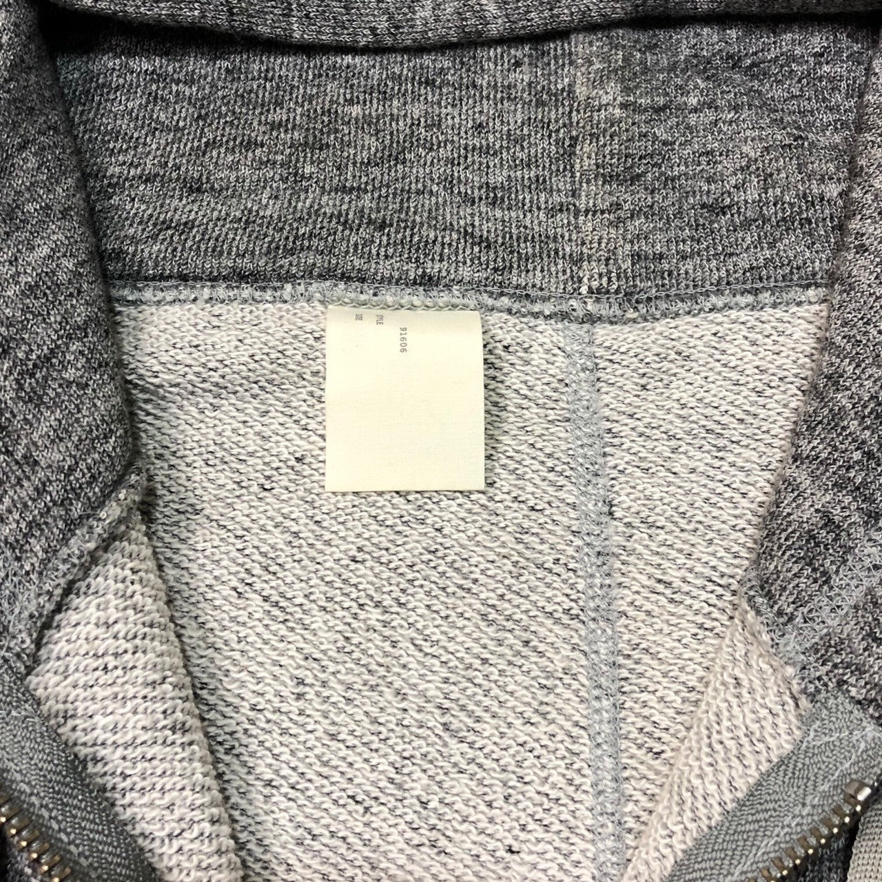 N.HOOLYWOOD(エヌハリウッド ミスターハリウッド) marbled zip hoodie 霜降り ジップ パーカー 定番品 SIZE 44(S) グレー