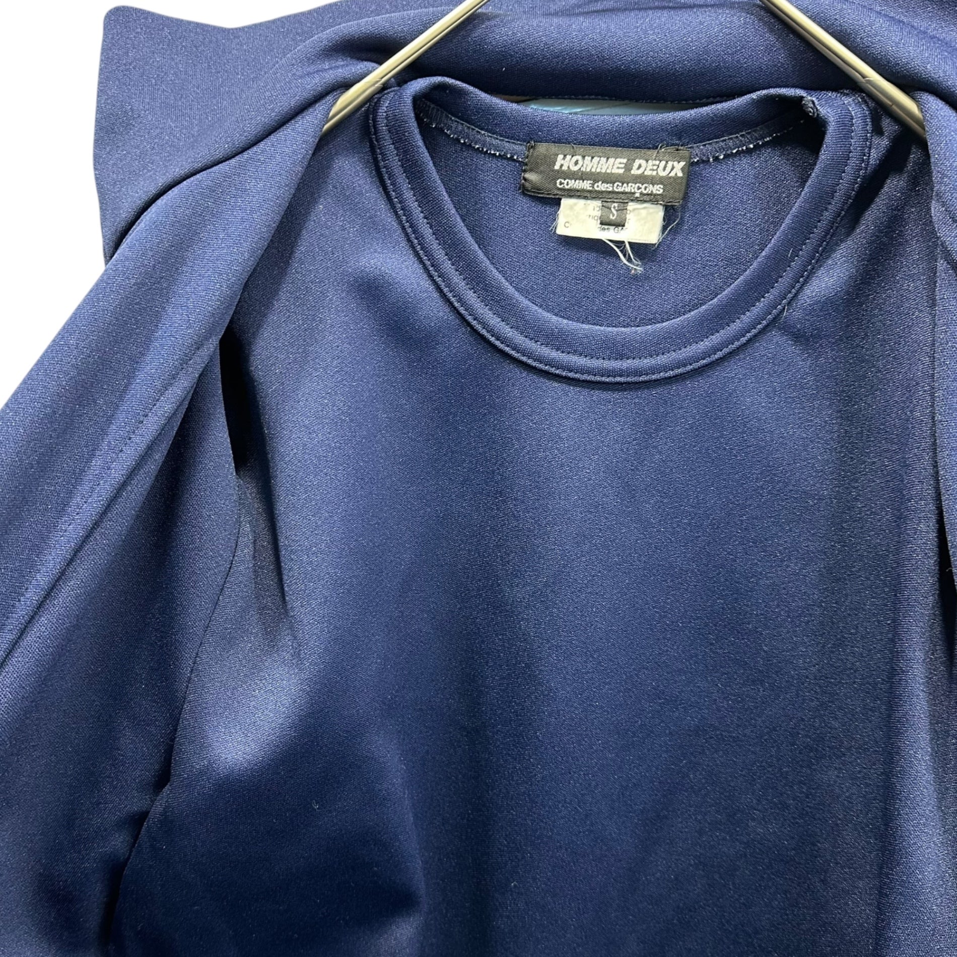 COMME des GARCONS HOMME DEUX(コムデギャルソンオムドゥ) 19AW T-Shirt Docking Truck Jacket T-シャツ ドッキング トラック ジャケット DD-T007 S ネイビー AD2019