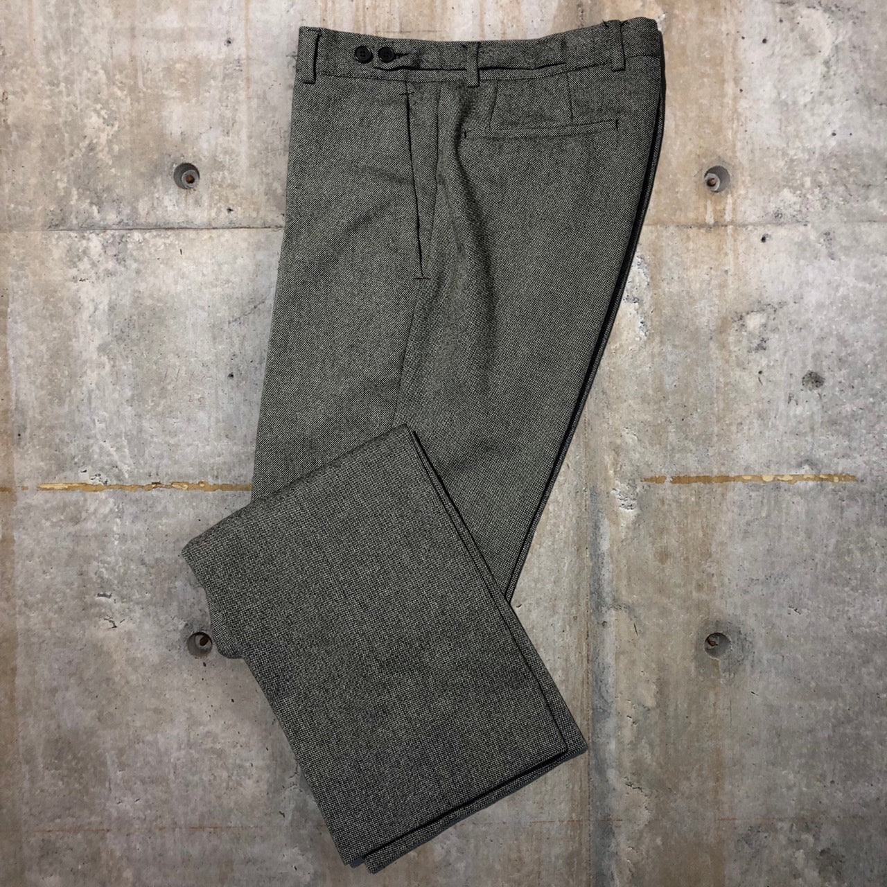 GUCCI(グッチ) 90'sウールトラウザーパンツ 46(Mサイズ程度) グレー
