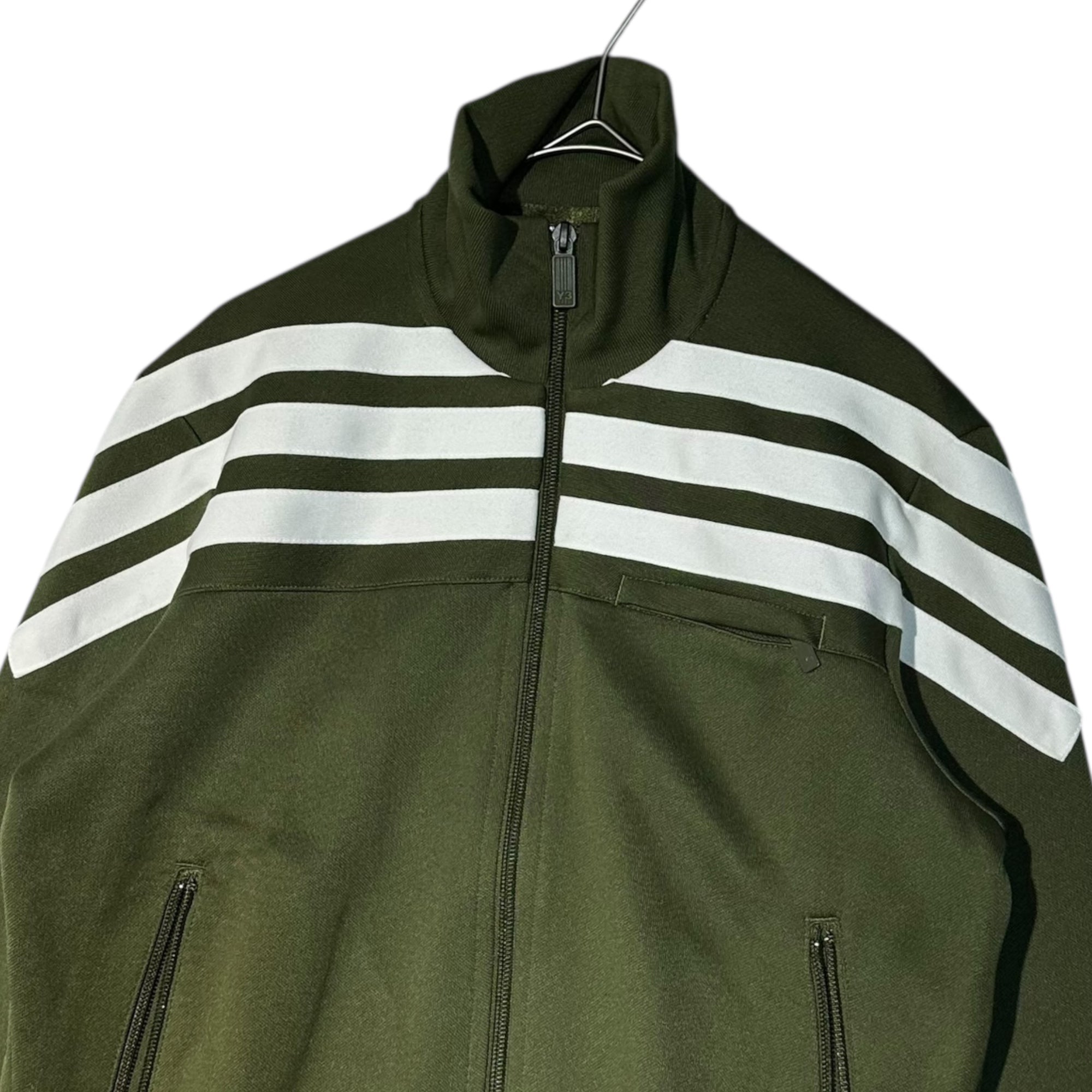 Y-3(ワイスリー) 07's Front 3 horizontal stripes Truck jacket フロント 横3ライン トラック ジャケット YTI004 S カーキ
