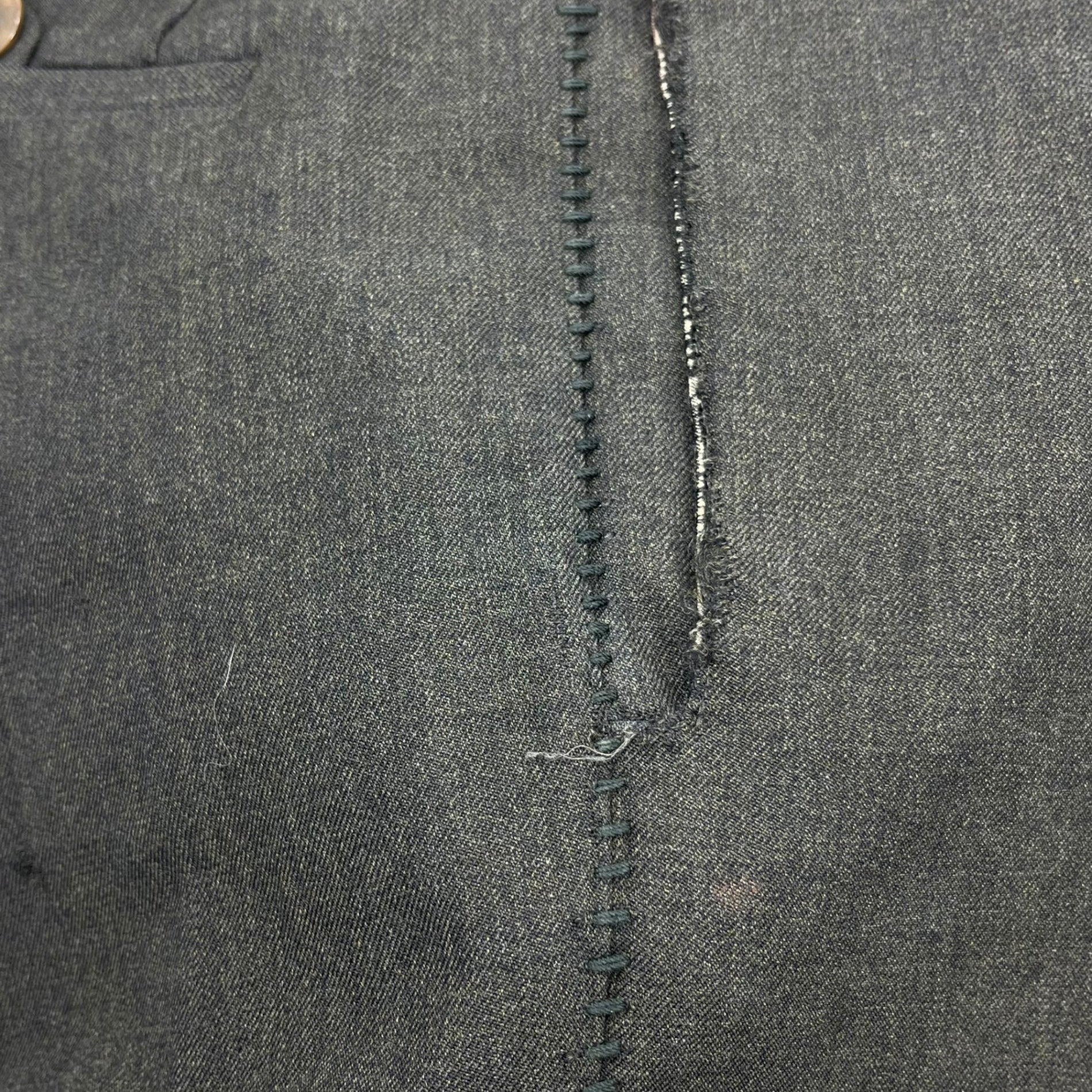 CAROL CHRISTIAN POELL(キャロルクリスチャンポエル) 00's overlock pants オーバーロック パンツ ステッチ 44 チャコールグレー 名作 稀少品