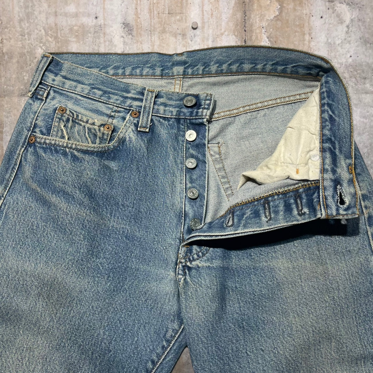 Levi's(リーバイス) 80's 501ストレートデニムパンツ 30 ブルー リサイズ 83年製造 バレンシア工場