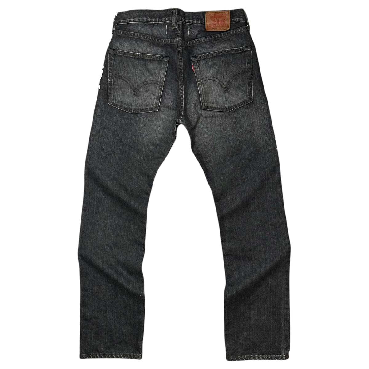 COMME des GARCONS JUNYA WATANABE MAN × Levi's × 10 corso como COMME des GARCONS(コムデギャルソンジュンヤワタナベマン × リーバイス × ドゥエチコルソコモ コムデギャルソン) 2002SS Penki logo Straight-Leg Denim Pants ペンキ ロゴ ストレート デニム パンツ SE-P203 30 ブラック AD2001 00s アーカイブ 稀少