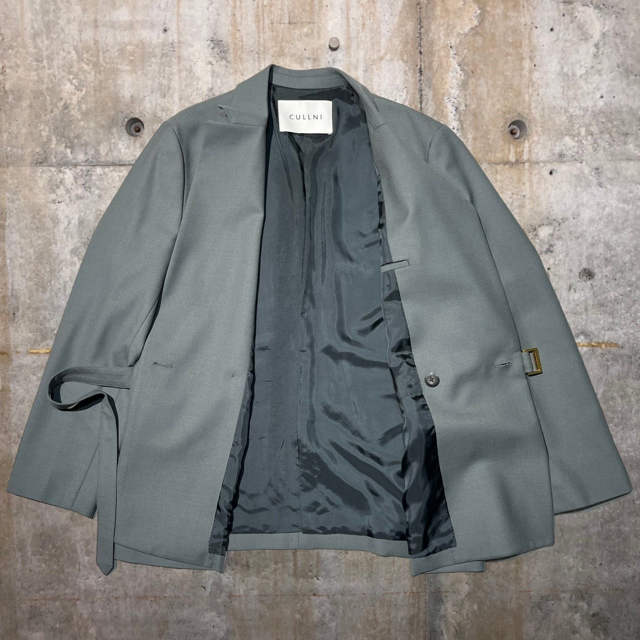 CULLNI(クルニ) 21AWタイロッケンジャケット/テーラードジャケット 21-AW-039 1(Sサイズ程度) グレー