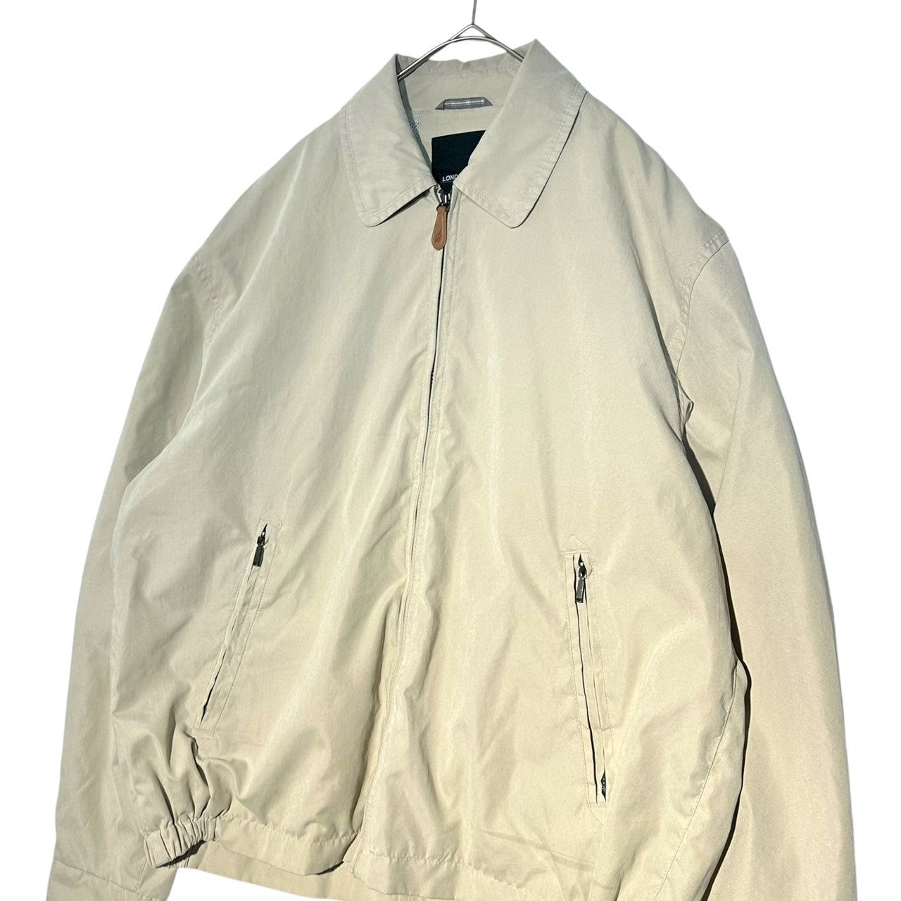 LONDON FOG(ロンドンフォグ) OLD Zip-up swing top blouson オールド ジップアップ スイングトップ ブルゾン M ベージュ