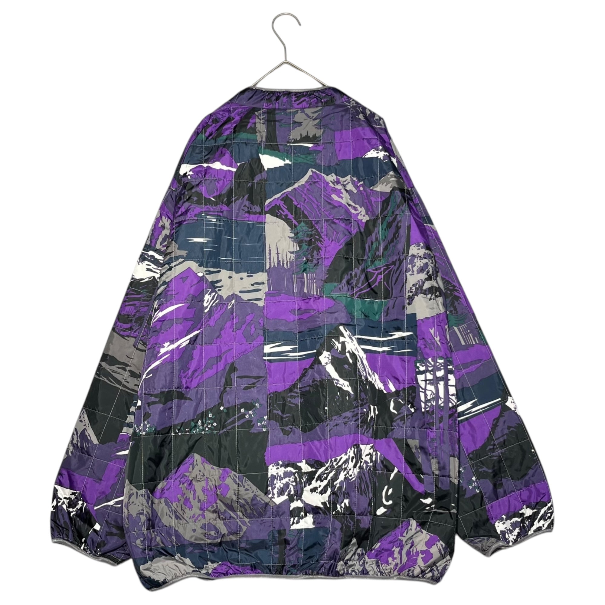 NEEDLES×NOMA(ニードルズ×ノマ) 22AW NOMA t. d. Piping Quilt Jacket 総柄 キルティングジャケット N34-NNJK01 M パープル