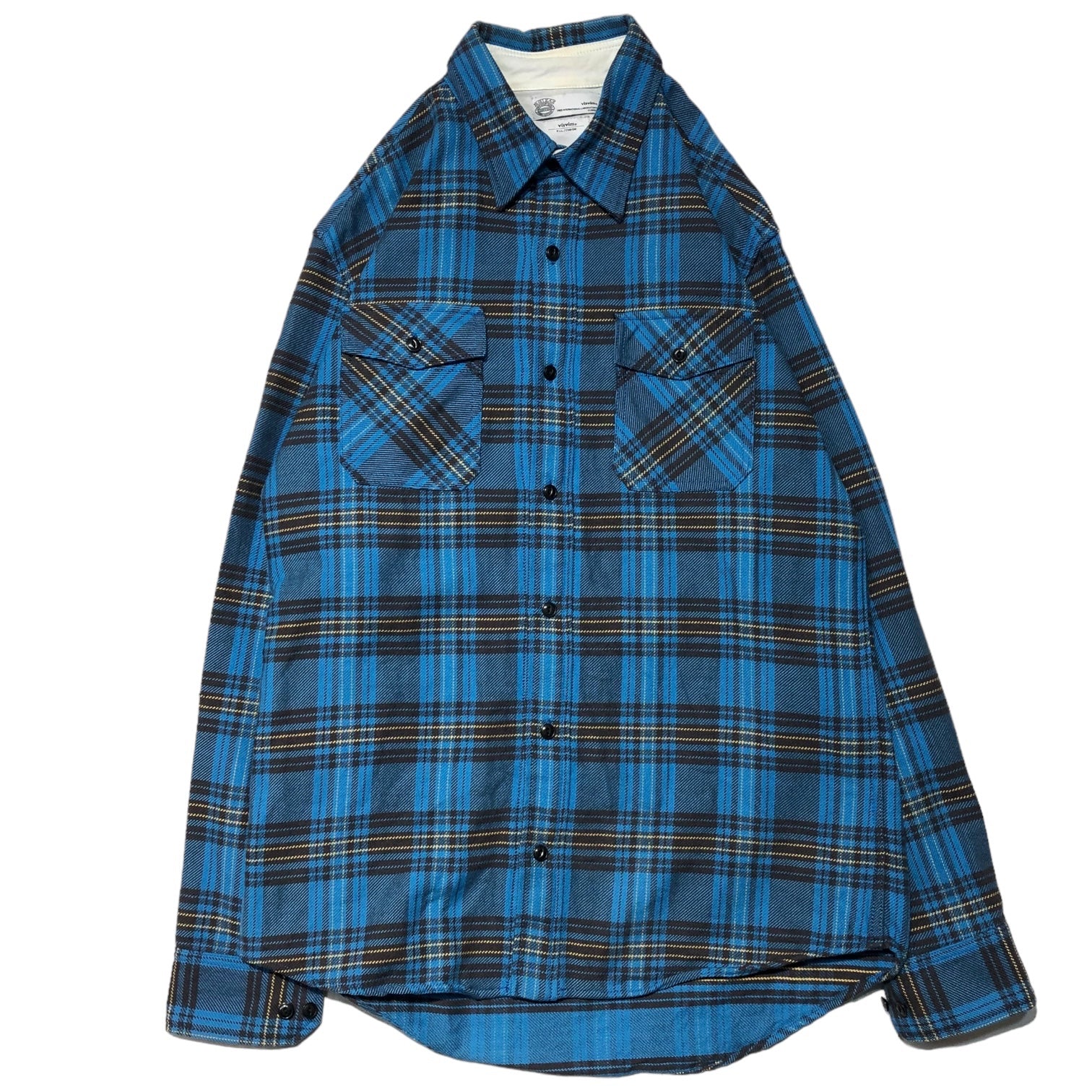 VISVIM(ビズビム/ヴィズヴィム) 12SS tartan check flannel shirt タータン チェック フランネル シャツ  0112105011012 2(M程度) ブルー ネルシャツ