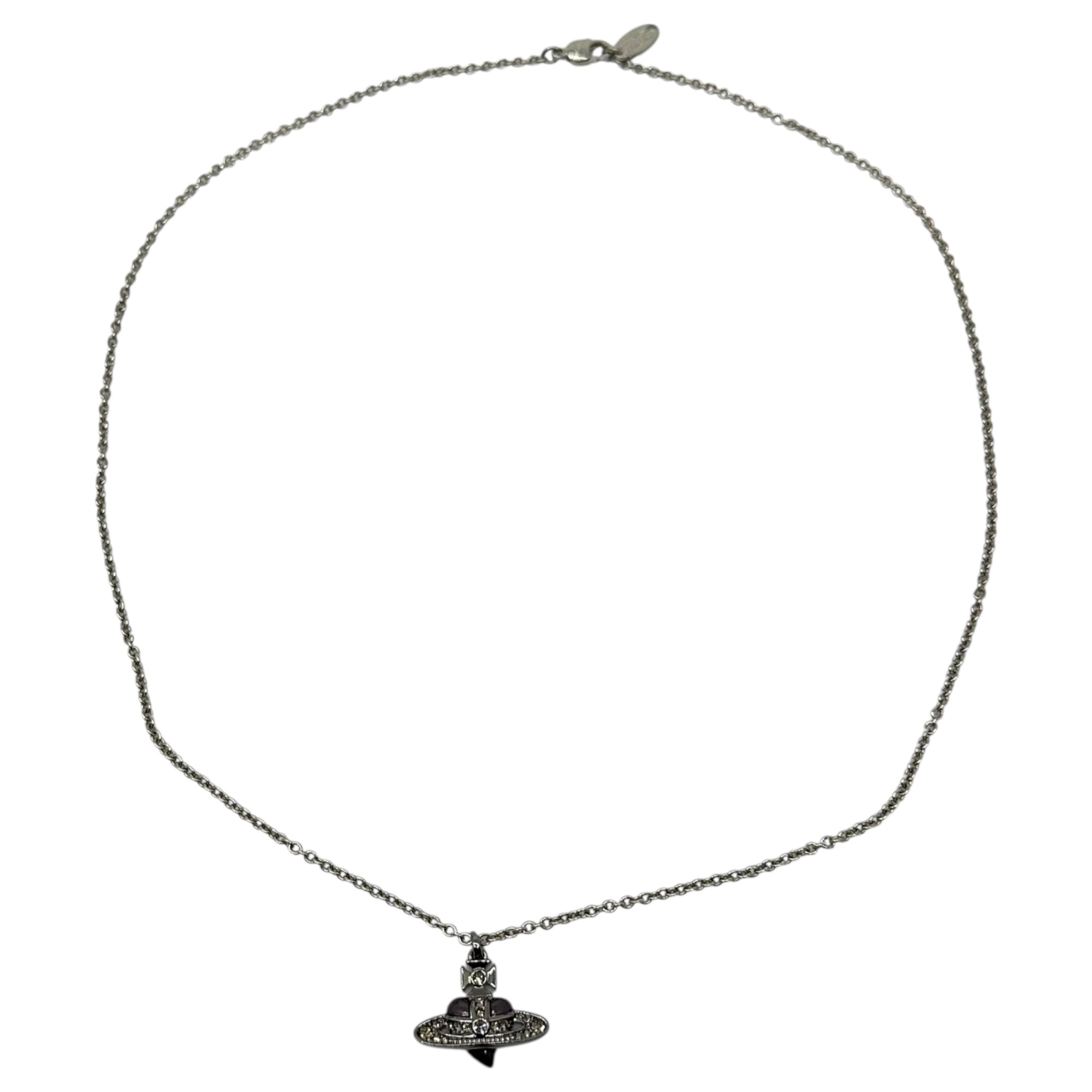 Vivienne Westwood(ヴィヴィアンウエストウッド) Diamante Heart Orb necklace ディアマンテ ハート オーブ ネックレス シルバー
