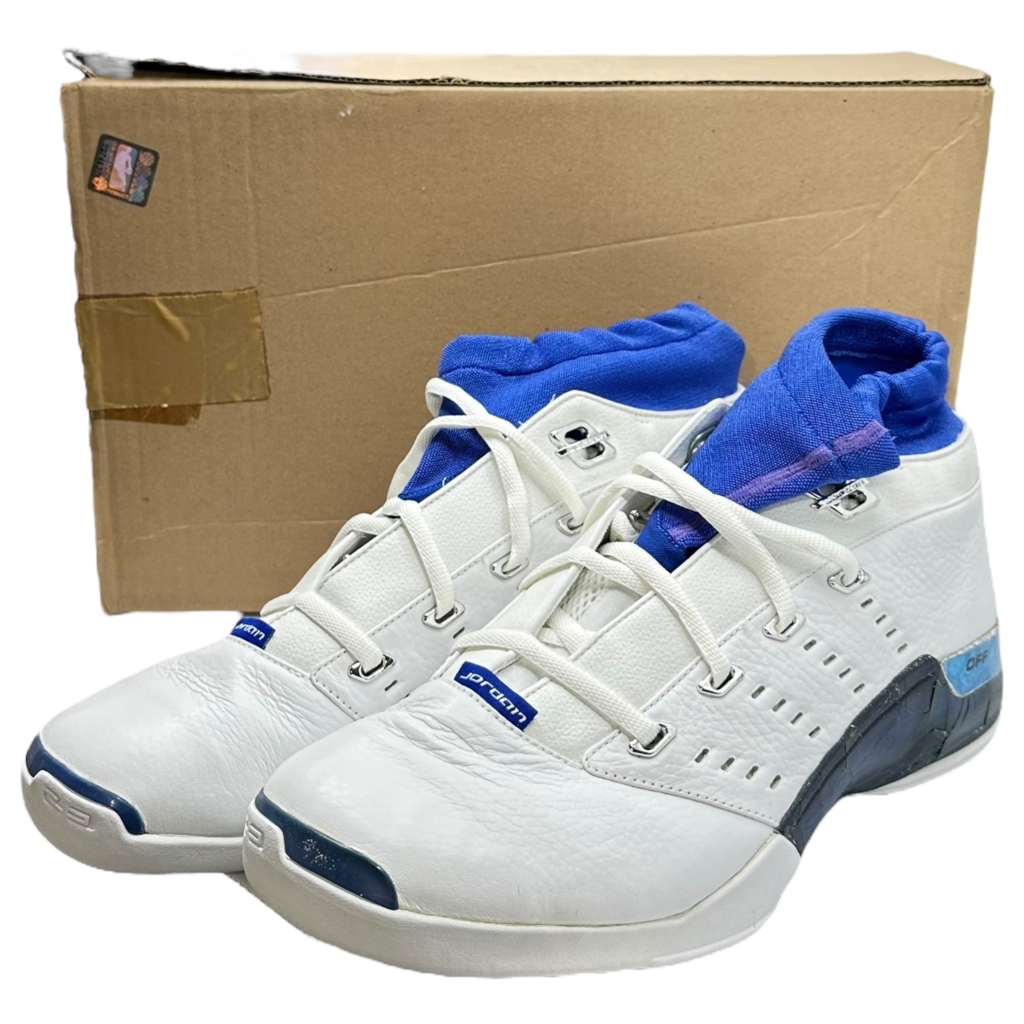 NIKE(ナイキ) 2001 AIR JORDAN 17 LOW MICHAEL JORDAN PLAYERS EXCLUSIVE SAMPLE エアジョーダン ロー サンプル品 3BM060-M16-9 31cm(ジョーダンサイズ) ホワイト×ブルー スニーカー 箱付