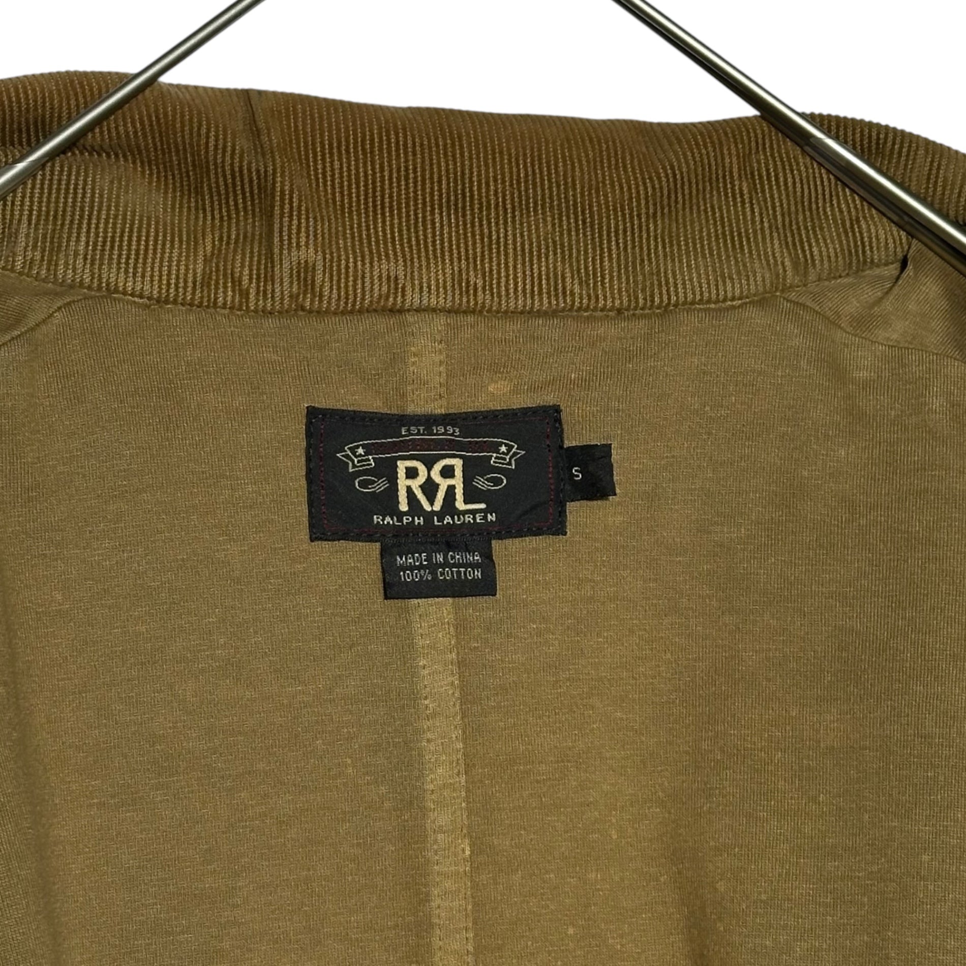 RRL(ダブルアールエル) Collar corduroy cotton hunting jacket コーデュロイ 襟 コットン ハンティング ジャケット 65392 S ブラウン