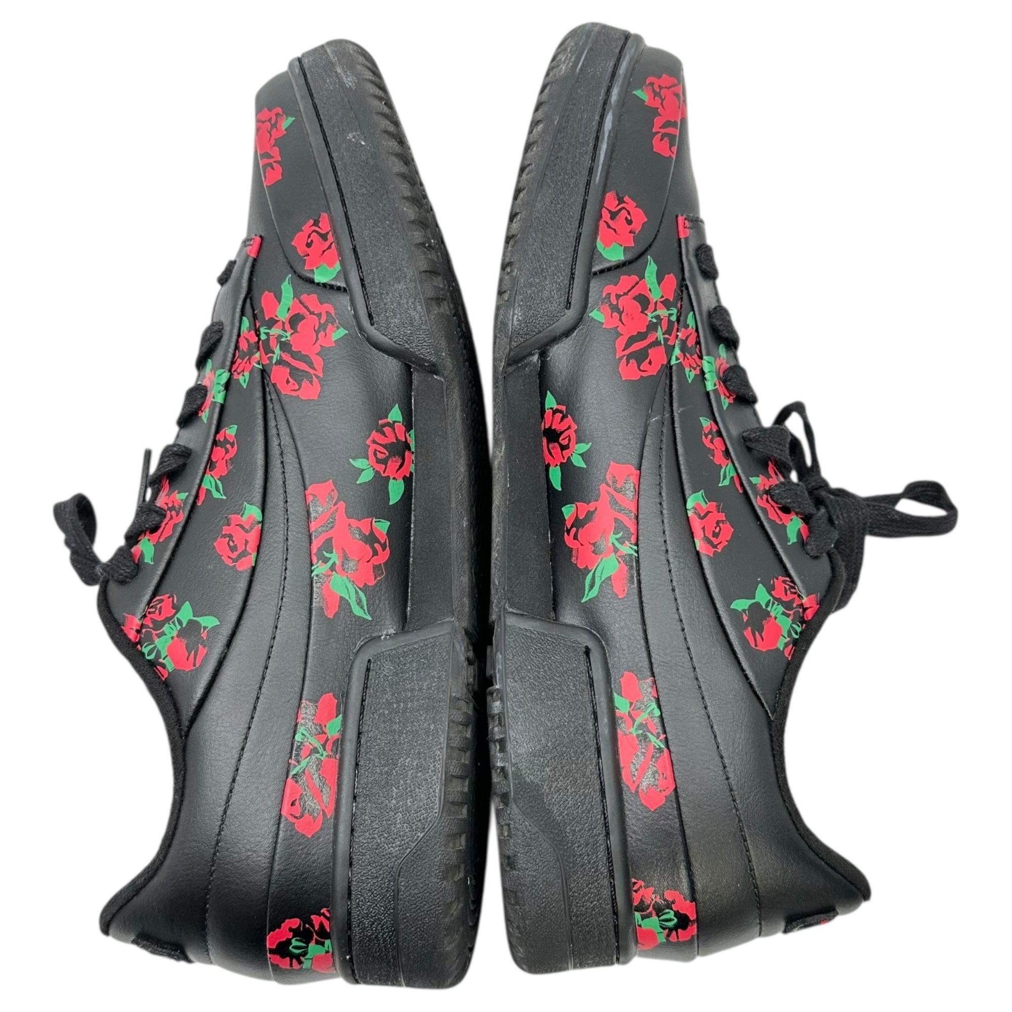 FILA x BEDWIN & THE HEARTBREAKER(フィラ × ベドウィン) original tennis EM オリジナル テニス ローカット スニーカー 花柄 USS23093 29.0cm ブラック×レッド