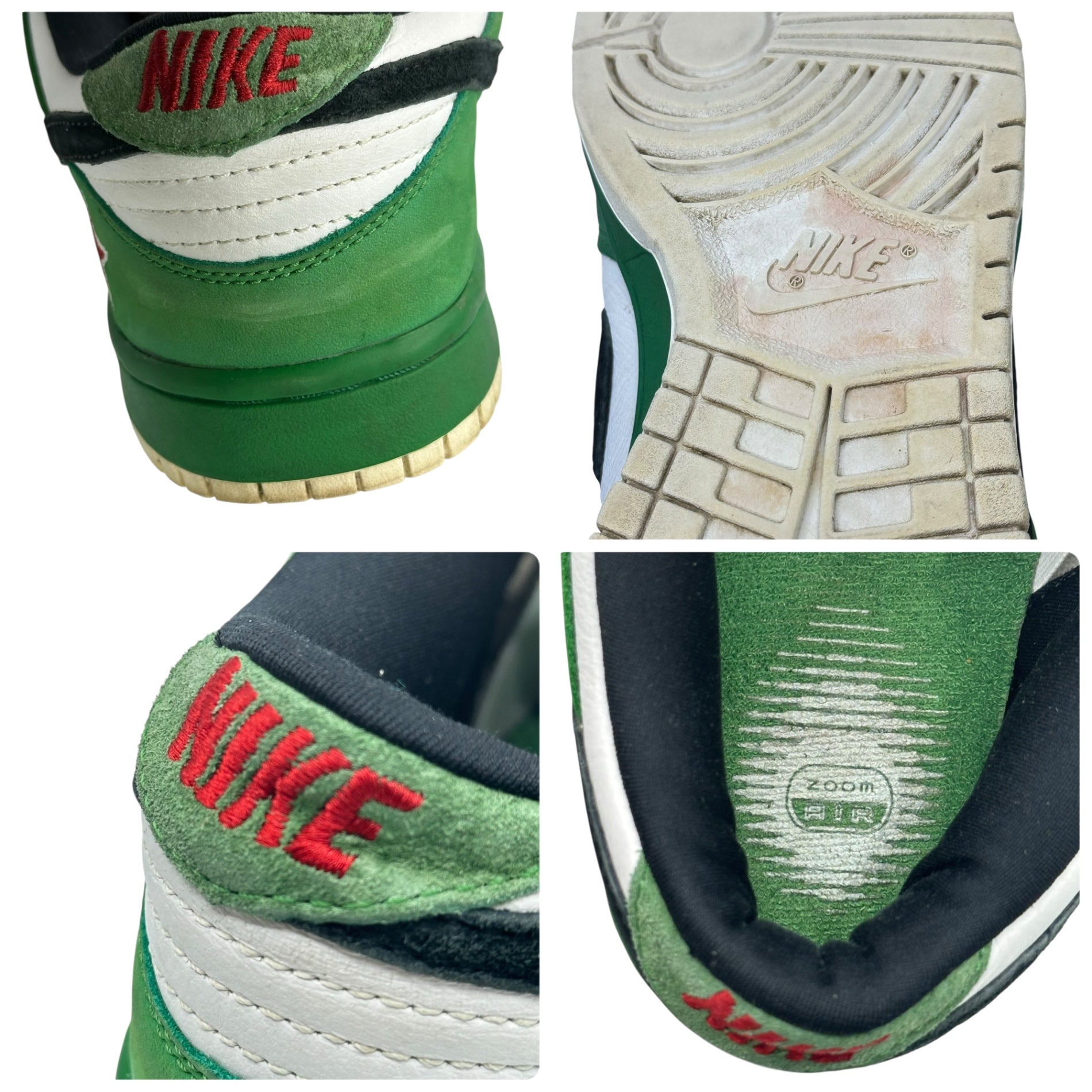 NIKE(ナイキ) SB Dunk Low "Heineken" SB ダンク ハイネケン 304292-302 27.5cm グリーン×ホワイト スニーカー 箱付