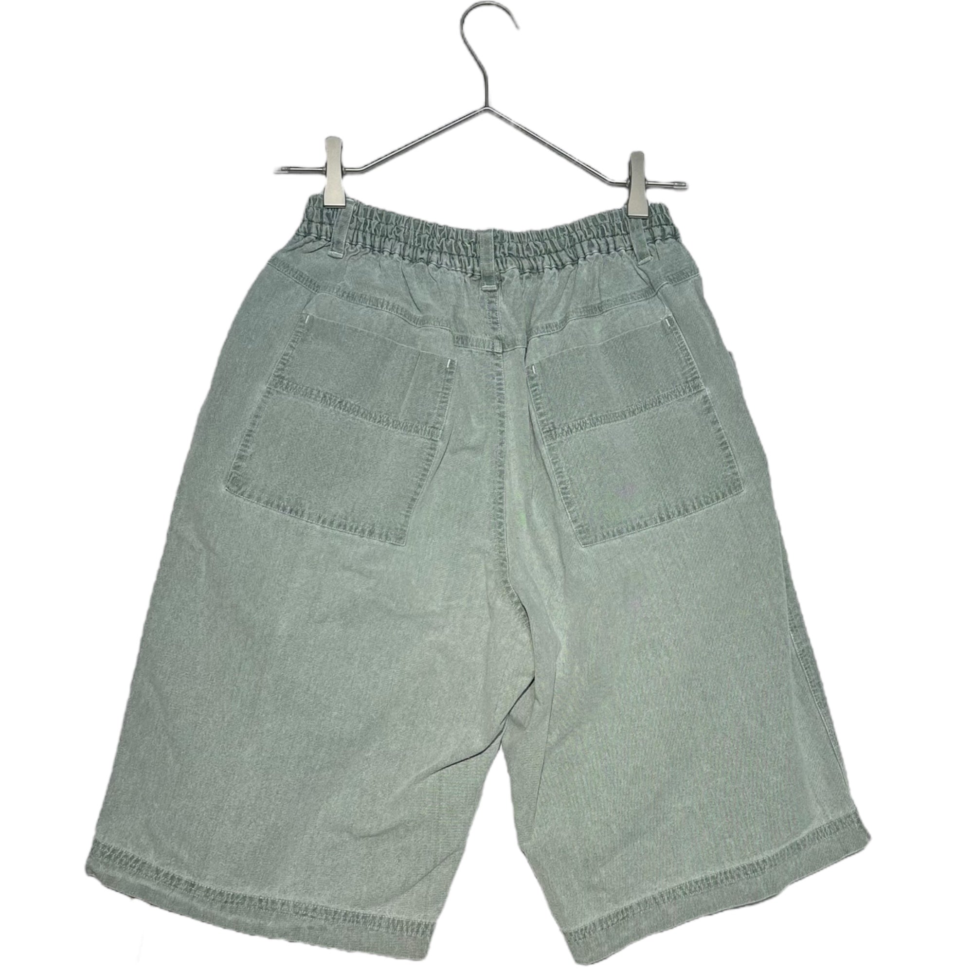 HAI SPORTING GEAR ISSEY MIYAKE(ハイスポルティングギア イッセイミヤケ) 80's Soft Denim Easy Half Pants 80年代 ソフト デニム イージー ハーフ パンツ S程度 ライトインディゴ