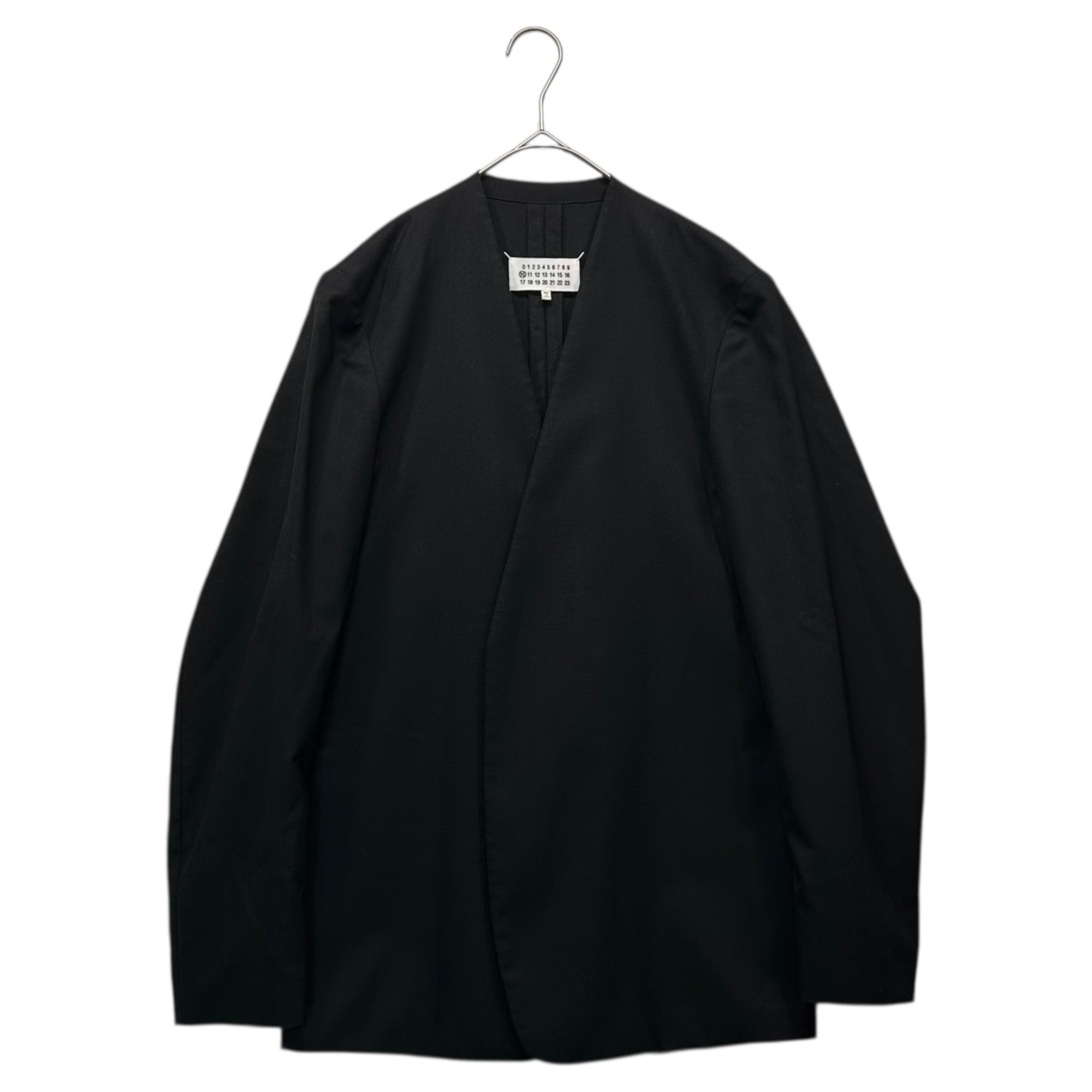 MAISON MARGIELA(メゾンマルジェラ) 18SS No Collar Jacket ノーカラー ジャケット S50BN0336 46 ブラック テーラード