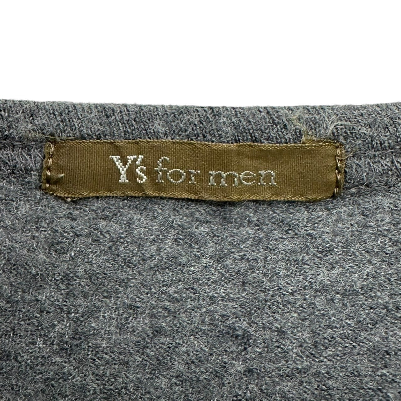 Y's for men(ワイズフォーメン) 93AW Crew Neck Wool Knit Sewn クルーネック ウール タイト ニットソー MP-T32-102 表記無(XS程度) グレー 90's 90年代 ヴィンテージ ニット カットソー