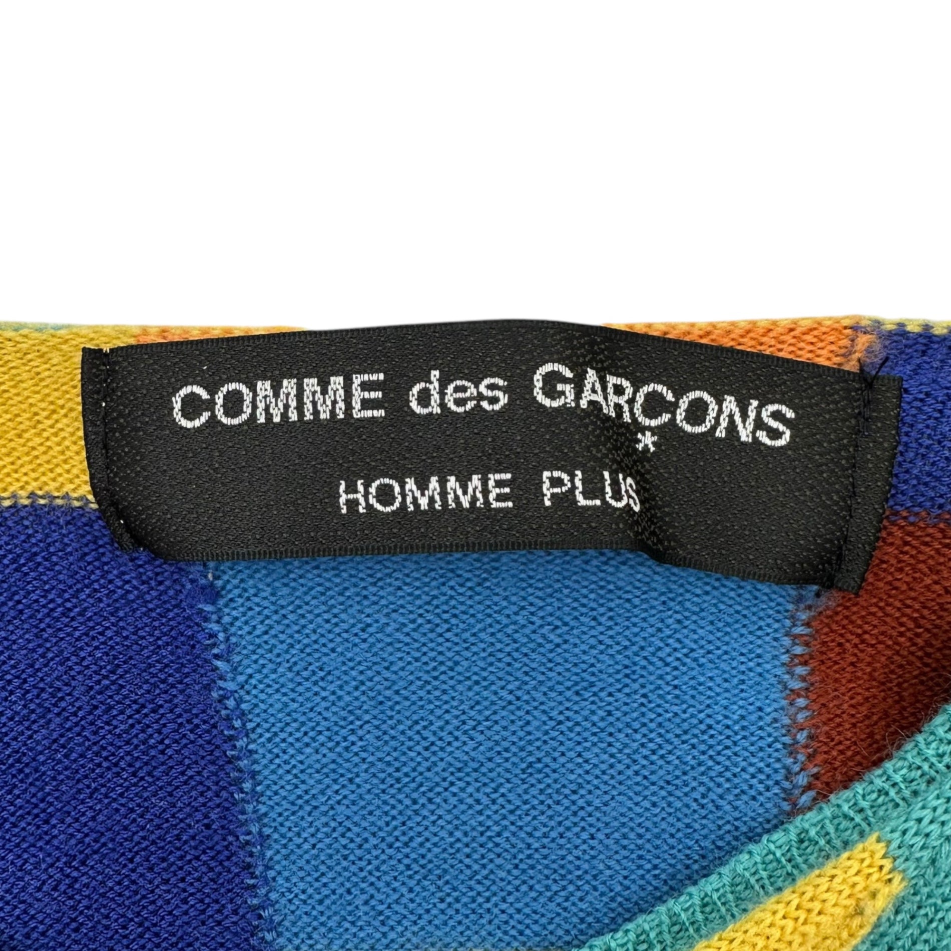 COMME des GARCONS HOMME PLUS(コムデギャルソンオムプリュス) 01AW panel check cardigan/パネルチェックカーディガン/00s/ヴィンテージ PC-N037 表記なし(S~M程度) ミックス サイケ期 コレクションランウェイ着用アイテム