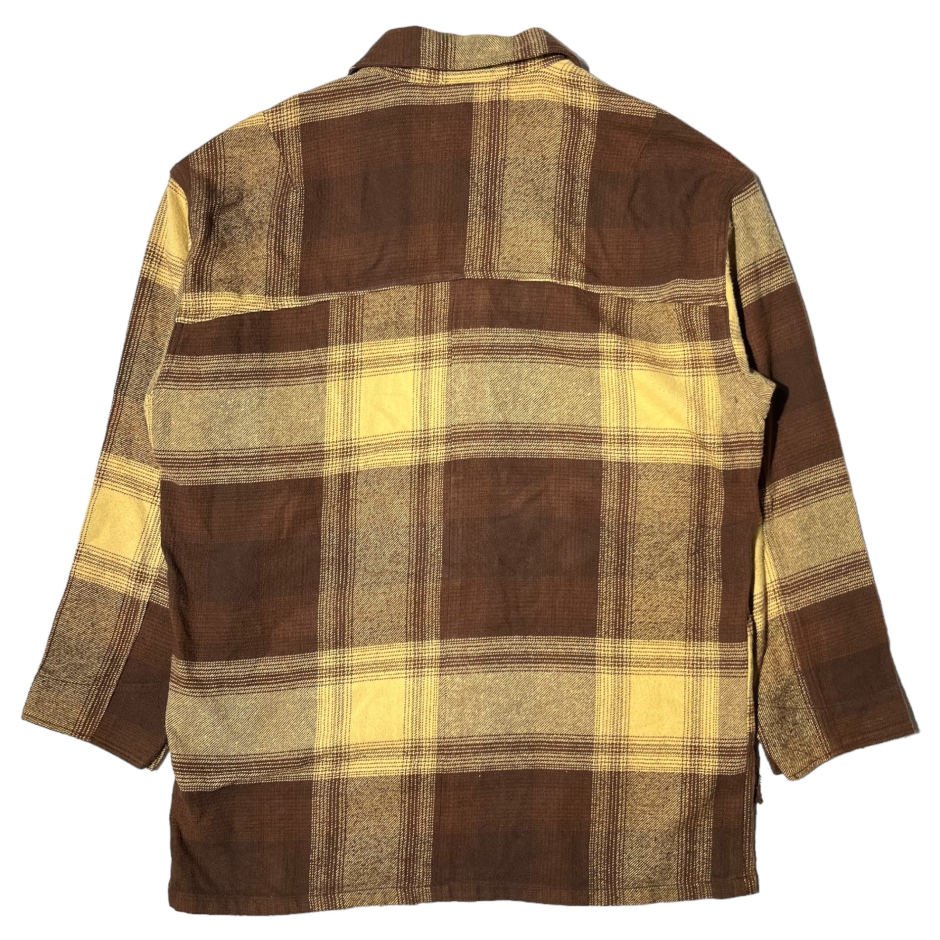 NOMA t.d. (ノーマティーディー) Cotton check coveralls コットン チェック カバーオール N32-ID05 2(M程度) ブラウン 長袖 シャツ