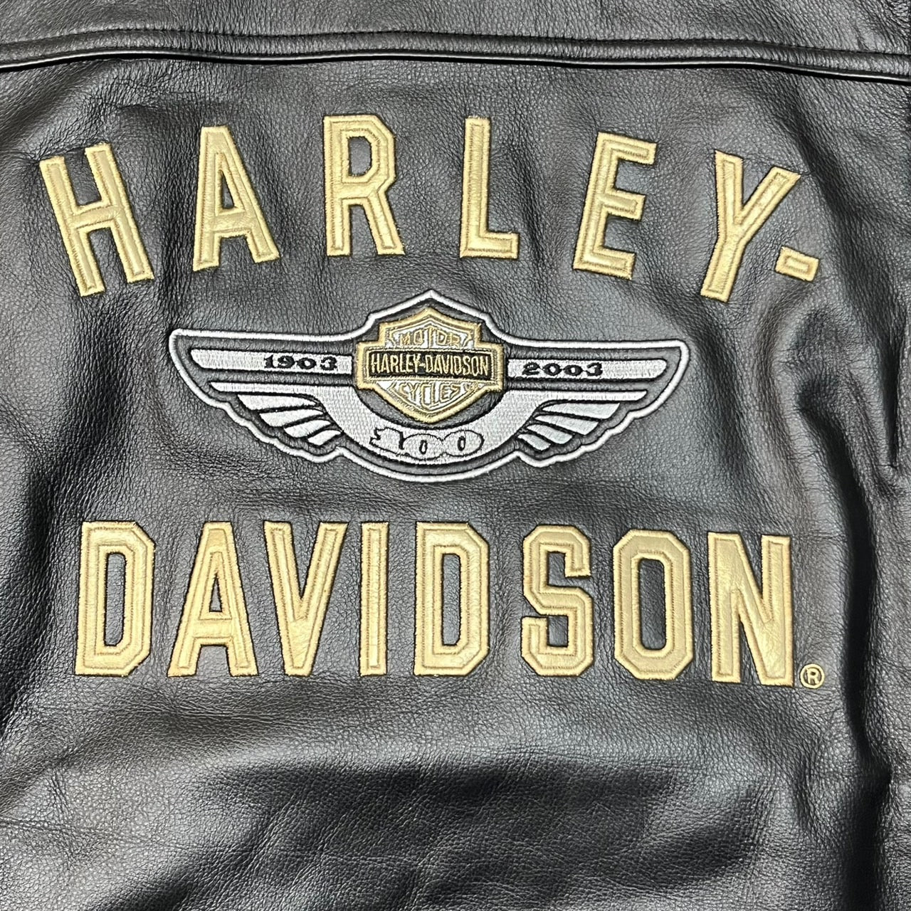 HARLEY DAVIDSON(ハーレーダビッドソン) 100th anniversary leather best/レザーベスト 10319 S ブラック 100年記念モデル
