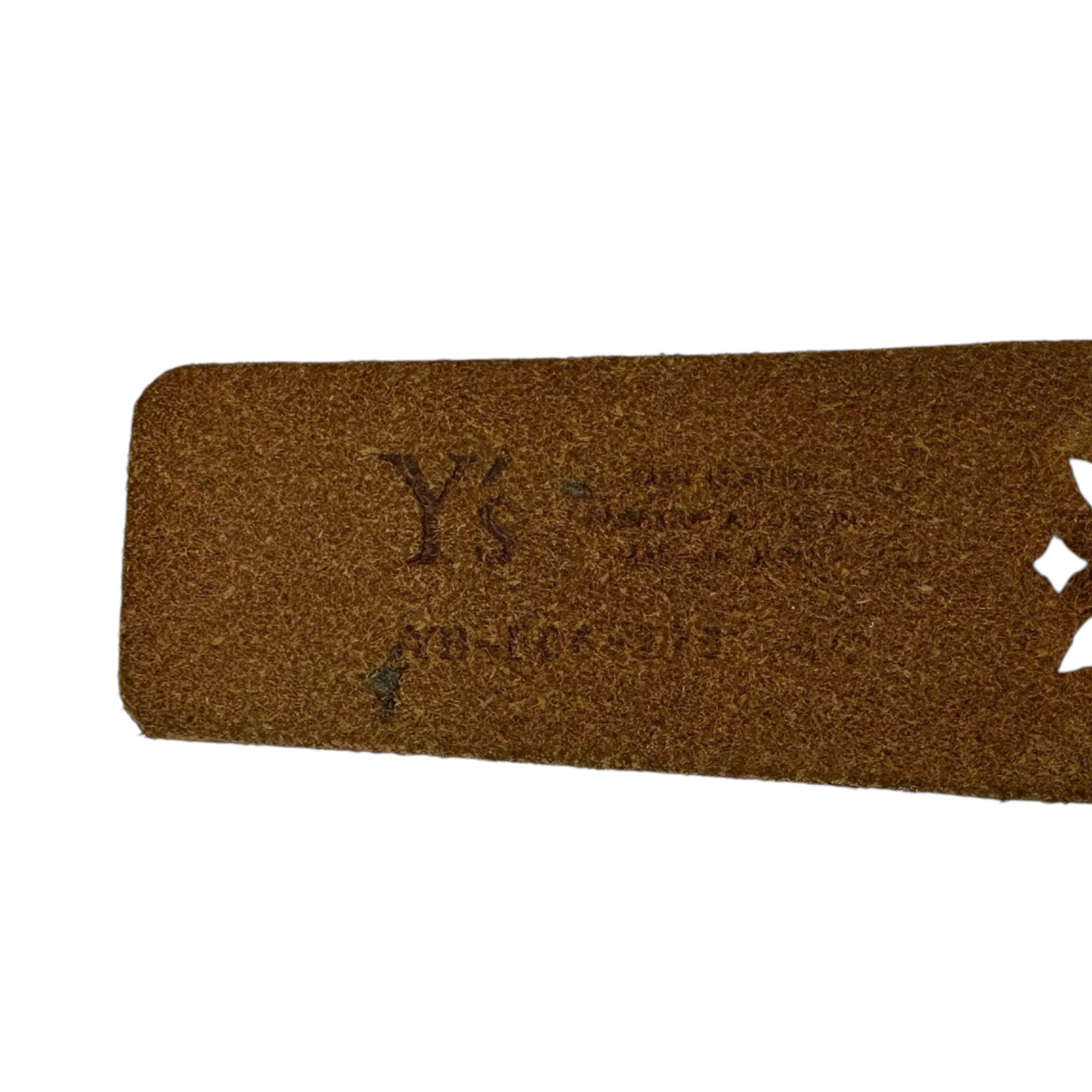 Y's(ワイズ) Flower Punching Leather Belt フラワー パンチング レザー ベルト YB-F06-773 ブラック