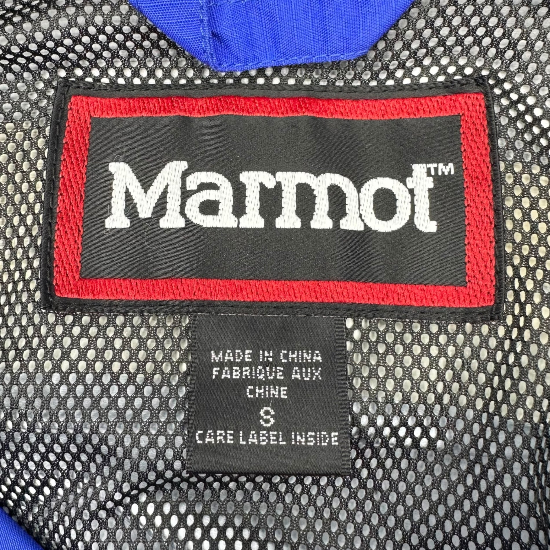 MARMOT(マーモット) 00’s  mountain parka マウンテンパーカー S ブルー×ブラック