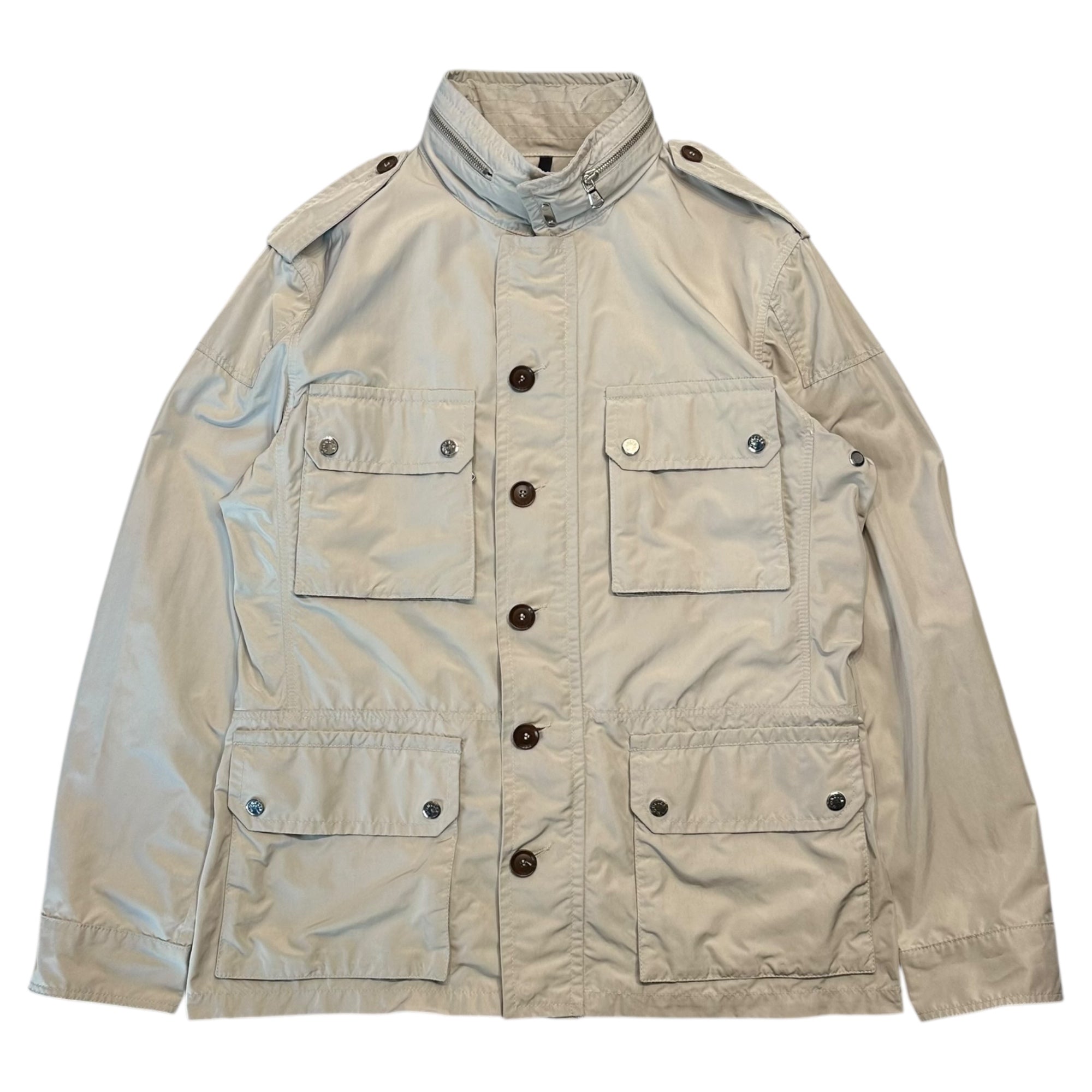 MONCLER(モンクレール) ERMITE Nylon Military-inspired jacket エルミット ナイロン ミリタリー インスパイア ジャケット 41024/00/69483 3(M程度) アイボリー スープリームスタグ