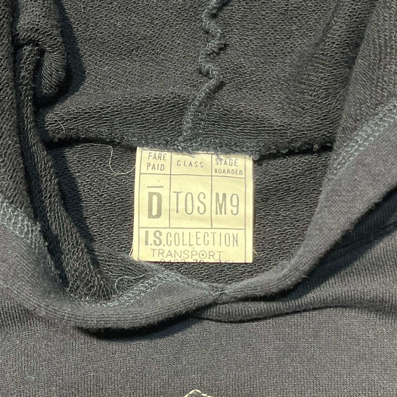 i.s. ISSEY MIYAKE(アイエス イッセイミヤケ) 90'sステッチプリントパーカー IS23-JL006 ネイビー