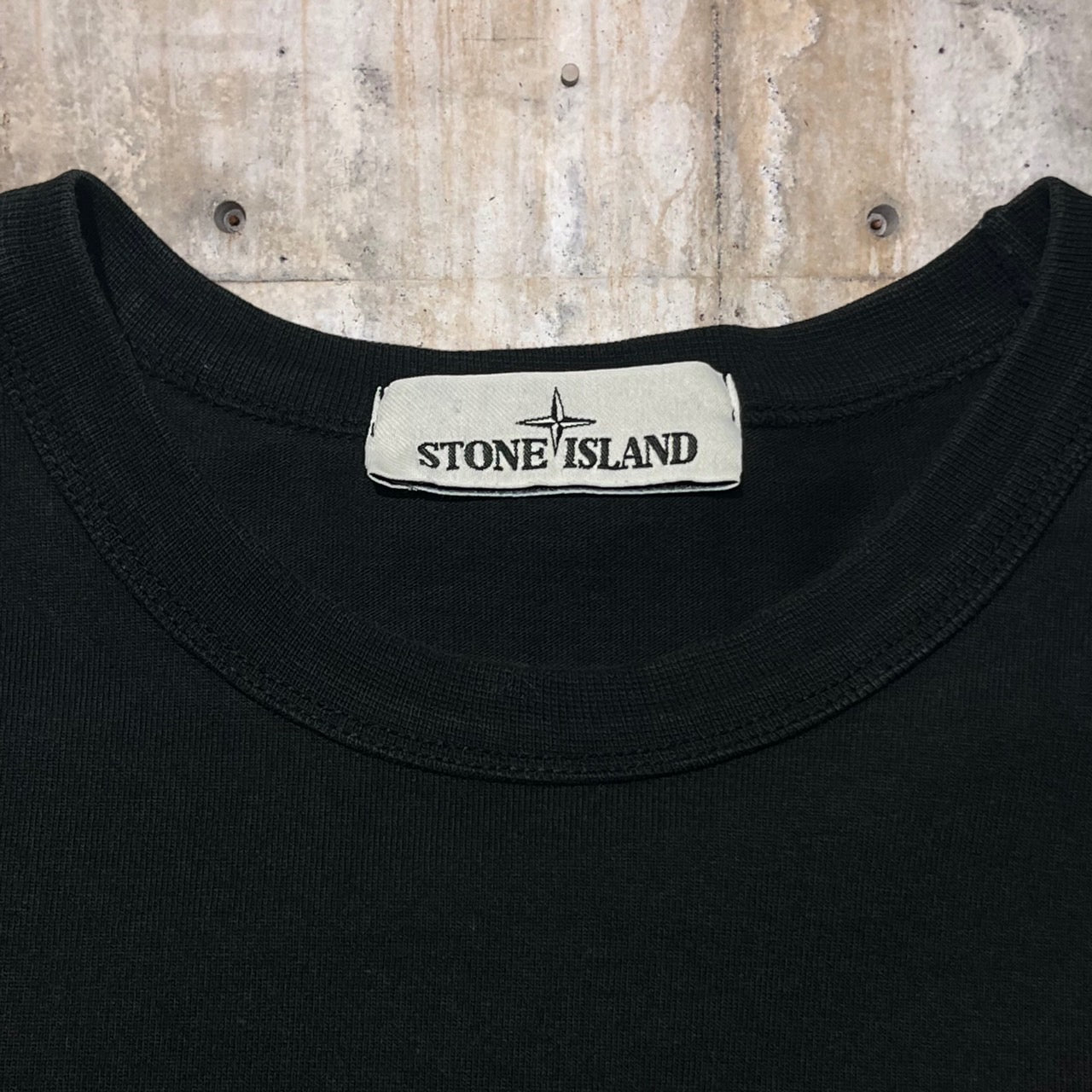 STONE ISLAND(ストーンアイランド) 21SSヘビーウェイトコットンクルーネックL/Sカットソー 741564450 L ブラック