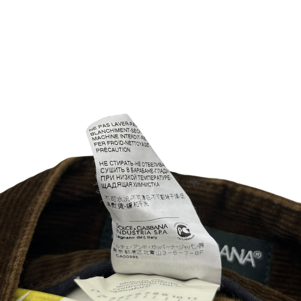 DOLCE&GABBANA(ドルチェ&ガッバーナドルガバ) Corduroy pants コーデュロイ パンツ HQ0101 TNVBZ 46(M程度) ブラウン