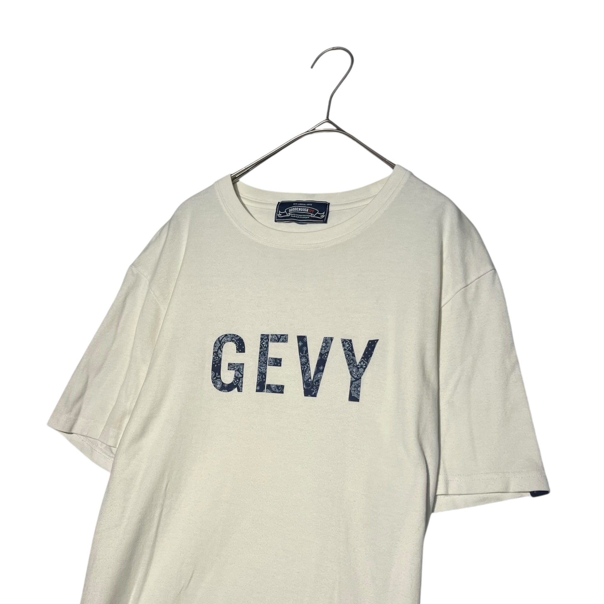GOODENOUGH(グッドイナフ) GEVY Bandana Print T-shirt GEVY バンダナ柄 プリント Tシャツ 復刻 ホワイト