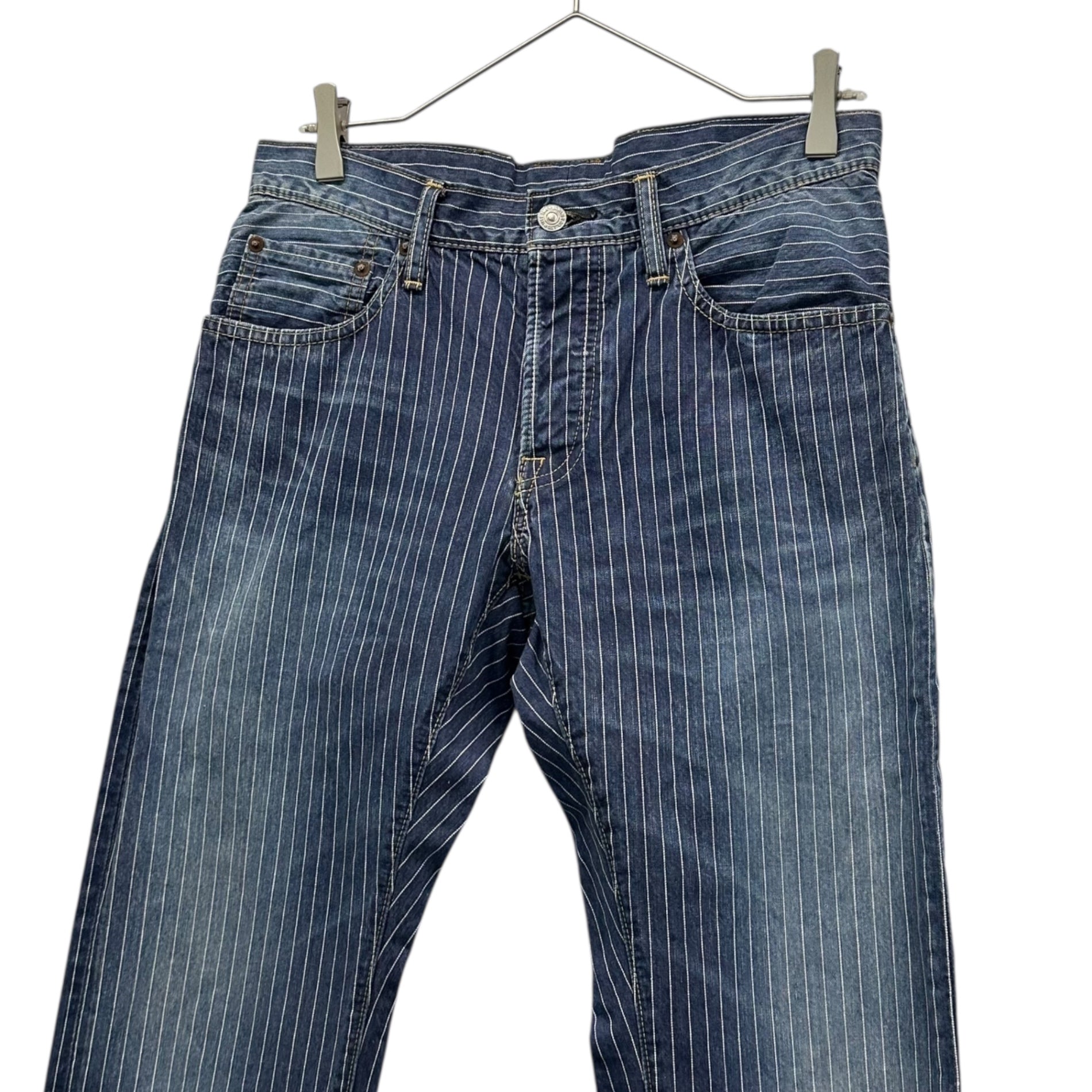 TMT(ティーエムティー) 16AW Hickory Denim Pants ヒッコリー デニム パンツ TPT-F1514 L インディゴ×ホワイト