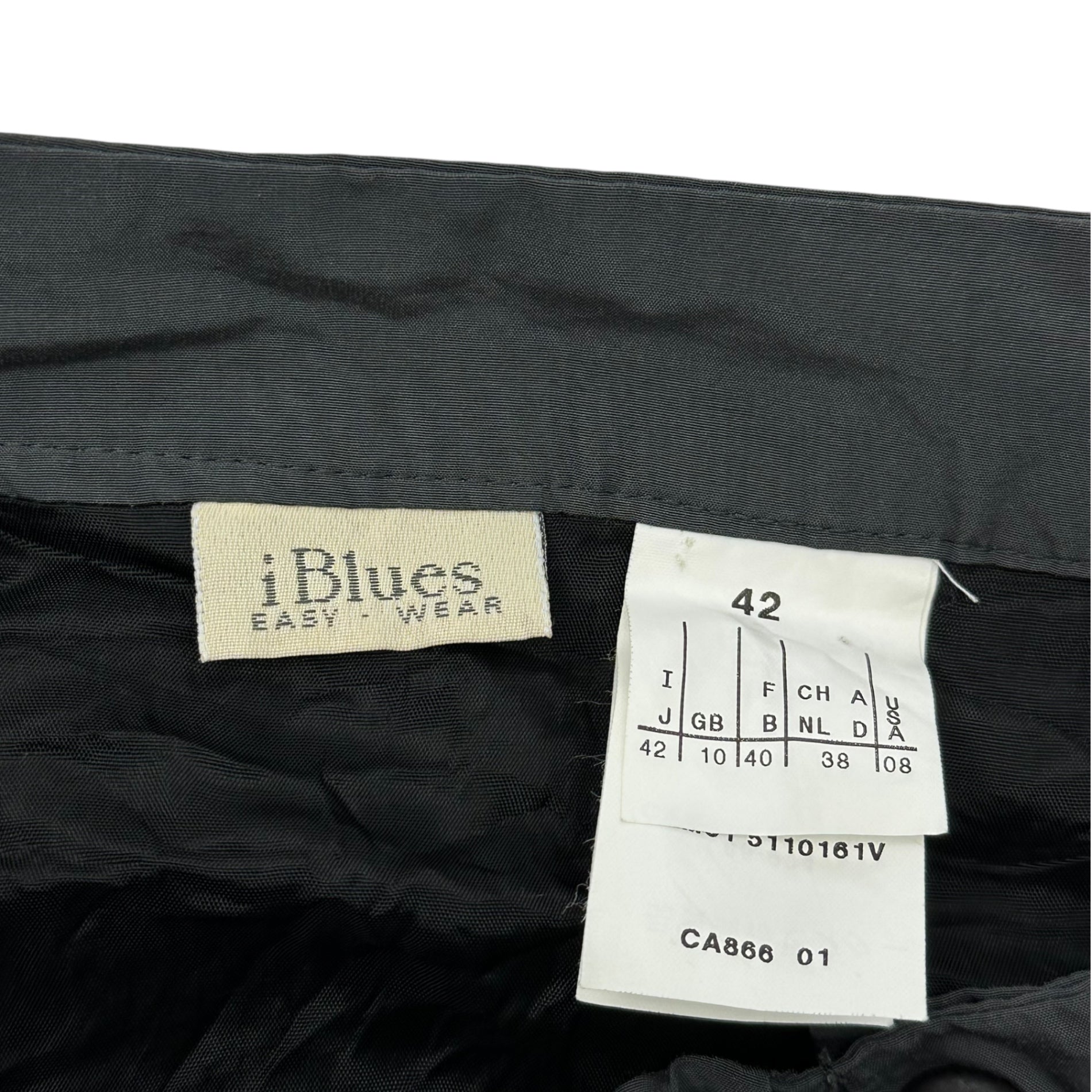 i Blues(イブルース) 00's Nylon Gimmick Slit Long Skirt ナイロン ギミック スリット ロング スカート 42(L程度) グレー