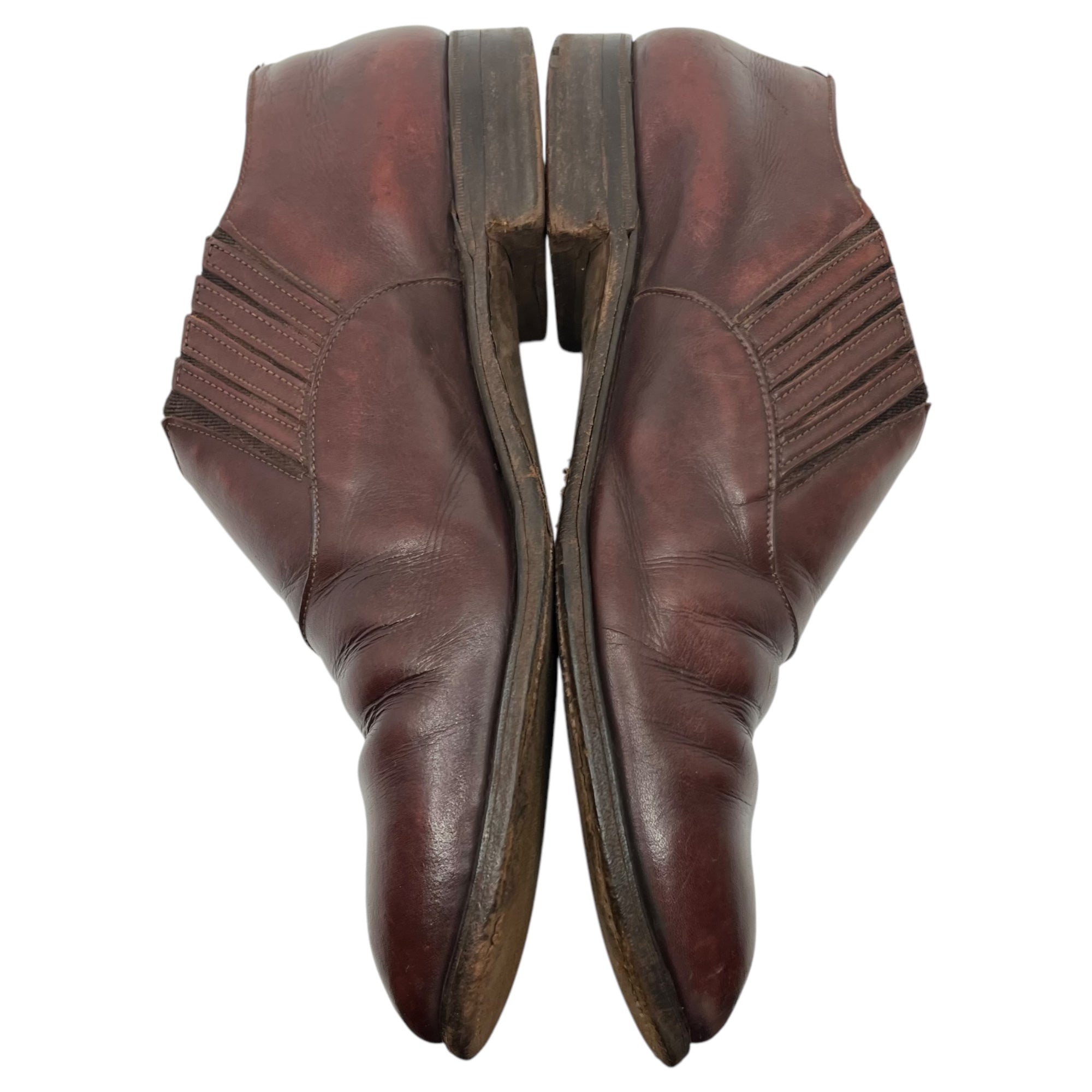 Tricker's(トリッカーズ) Lazy man レイジーマン サイド エラスティック スリッポン 075366 8-5(27cm程度) ブラウン レザー シューズ