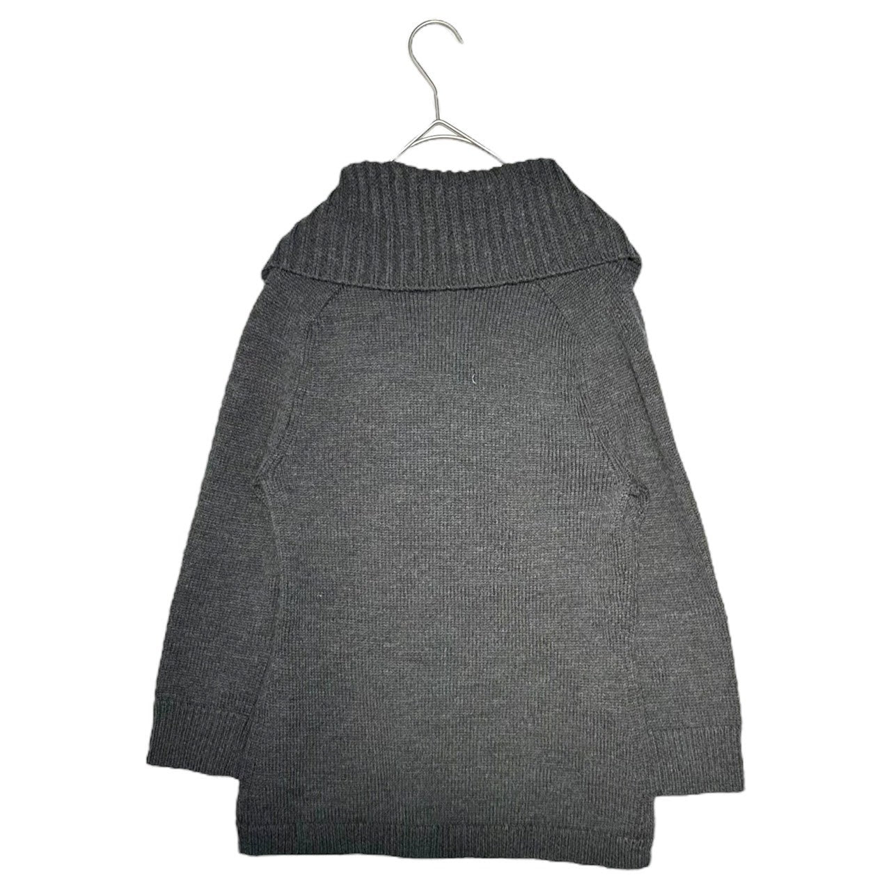 BURBERRY BLUE LABEL(バーバリーブルーレーベル) Long Sleeve Off-Turtleneck Knit 長袖 オフタートルネック ニット FBF06-631-08 38(M程度) グレー