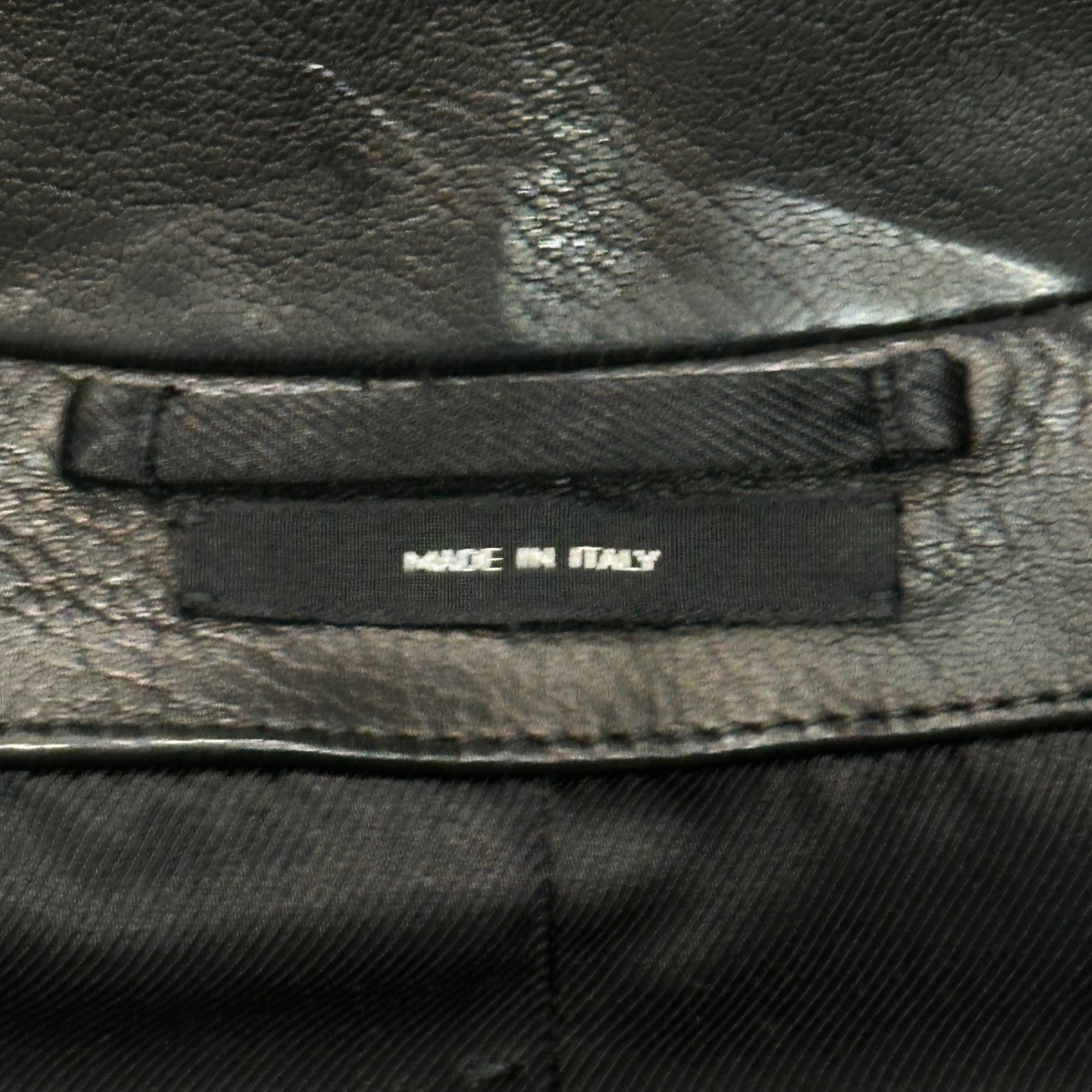 TOM FORD(トムフォード) Zip-Up Leather Jacket ジップアップ レザー ジャケット TFL467 44 ブラック