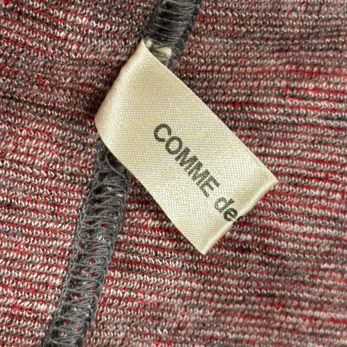 COMME des GARCONS(コムデギャルソン) 2003AW Striped Bolero Cardigan ラインデザイン ボレロ カーディガン GK-T045 FREE グレー×レッド AD2003