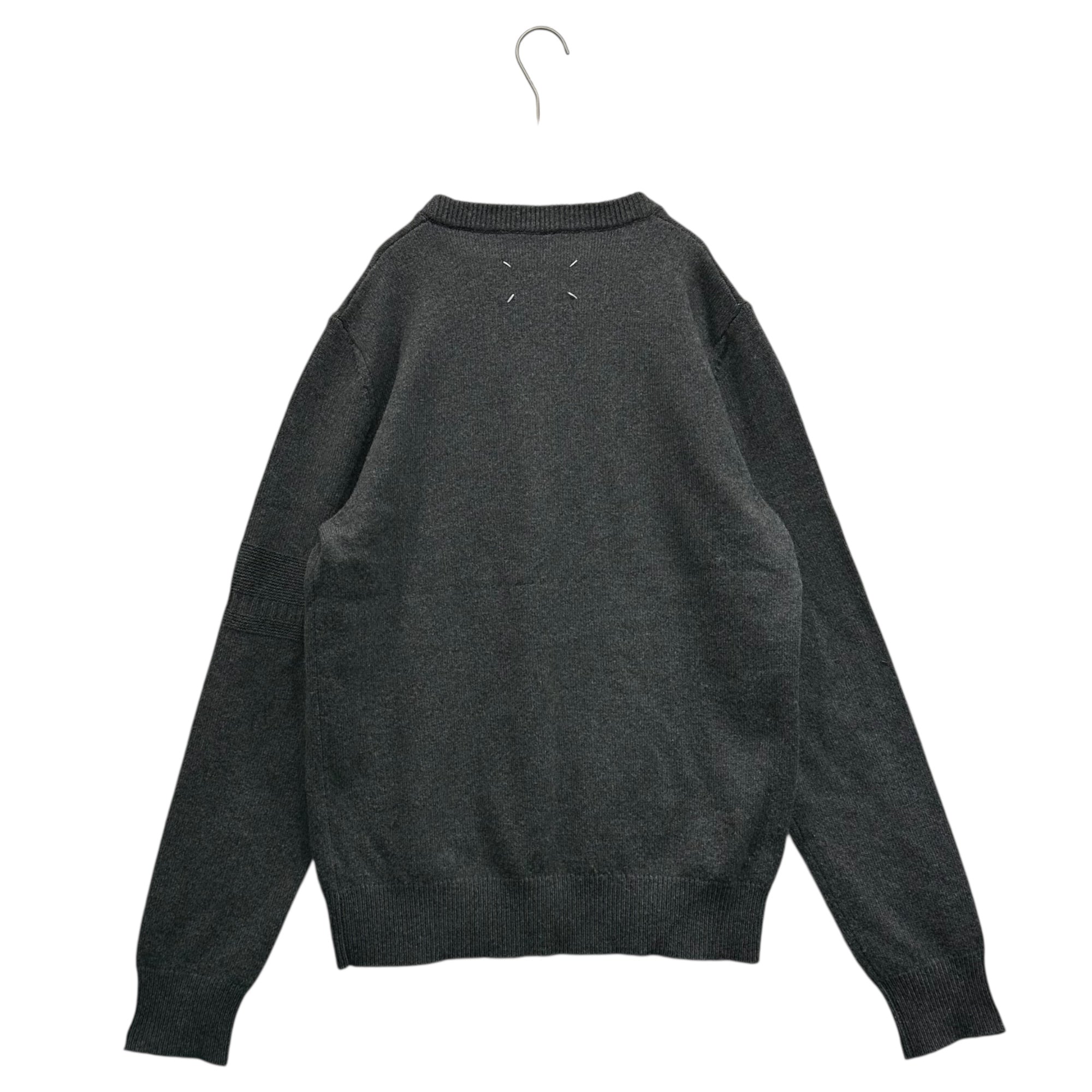 MAISON MARGIELA(メゾンマルジェラ) 19AW Wool Cashmere Crew Neck Sweater ウール カシミヤ クルーネック セーター ニット S30HB0121 S16897 M グレー
