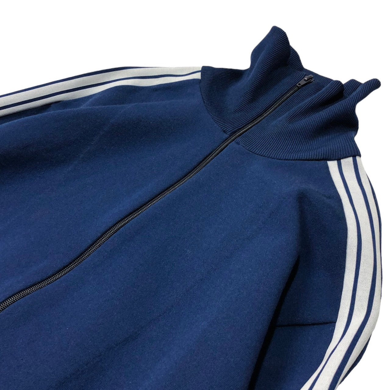 adidas(アディダス) 70's W.GERMANY three stripes track jacket 西ドイツ製 3ストライプ トラックジャケット 5(M程度) ネイビー 70年代 デサント製