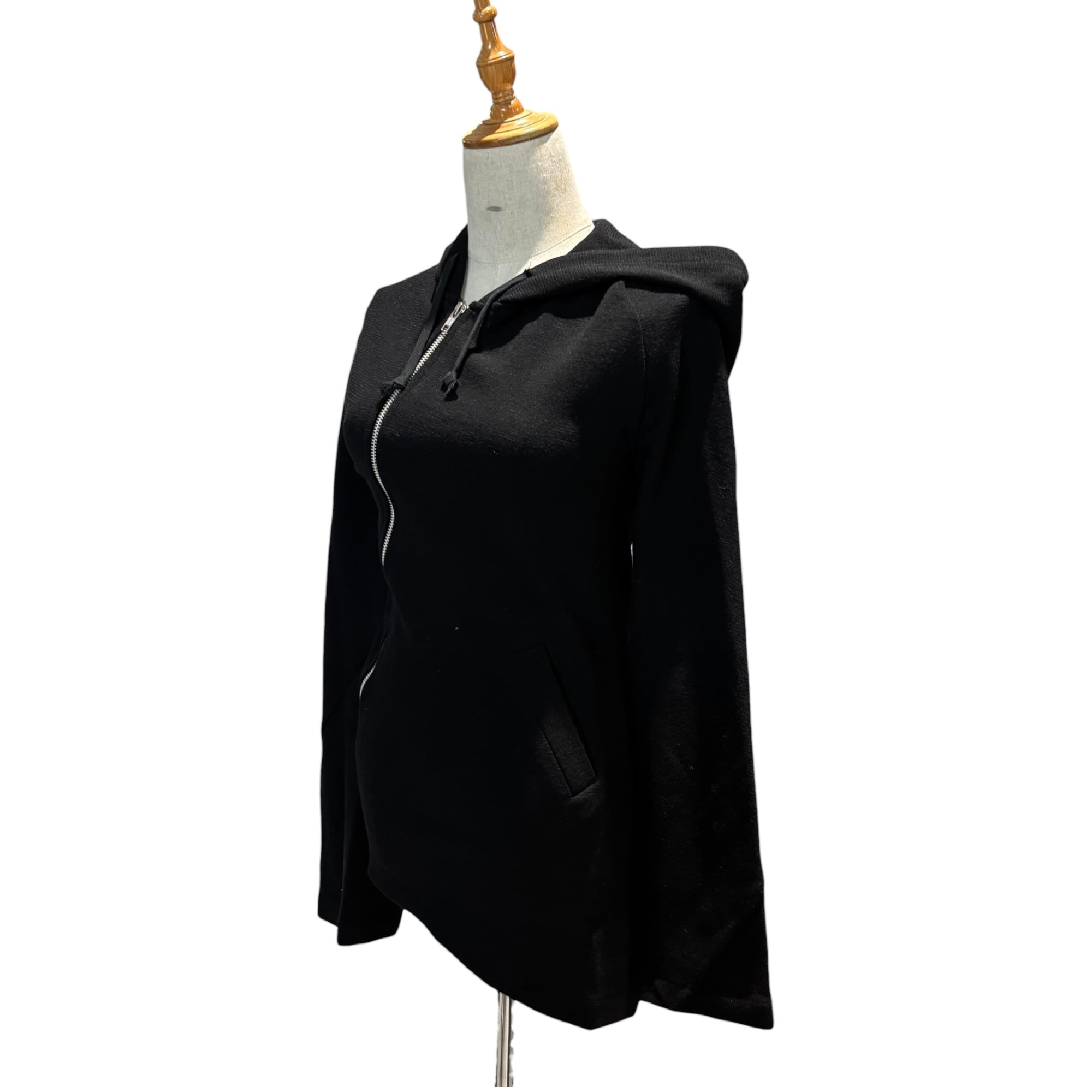 COMME des GARCONS COMME des GARCONS(コムデギャルソンコムデギャルソン) 14AW Diagonal Zip Asymmetric Wool Parka 斜めジップ 変形 ウール パーカー RN-J030 M ブラック AD2014