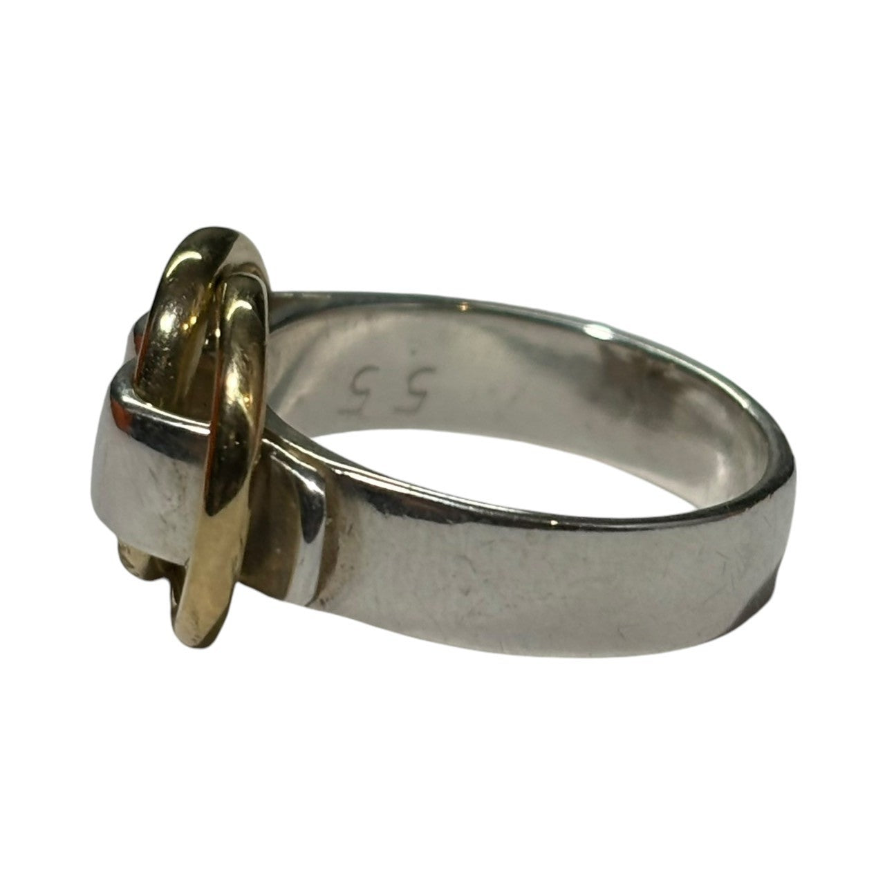 HERMES(エルメス) Deux anneaux Ring ドゥザノー リング 55(15号) シルバー×ゴールド SV925/K18 YG750