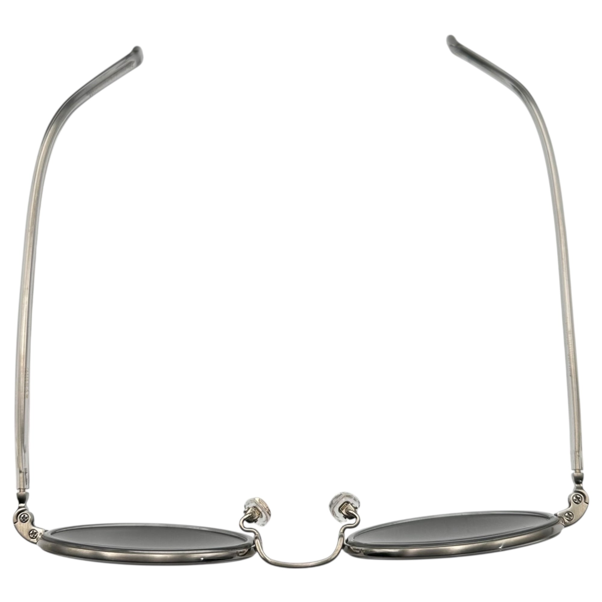 Ayame(アヤメ) FOCUS sunglasses フォーカス ラウンド型 サングラス 46□23-145 ライトグレー LGY 2K 眼鏡 メガネ チャコールレンズ