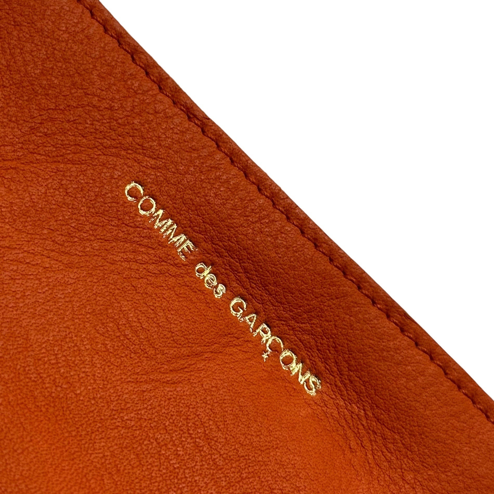 COMME des GARCONS(コムデギャルソン) WASHED WALLET ZIP POUCH ウォッシュド ウォレット ジップ ポーチ SA8100WW FREE オレンジ