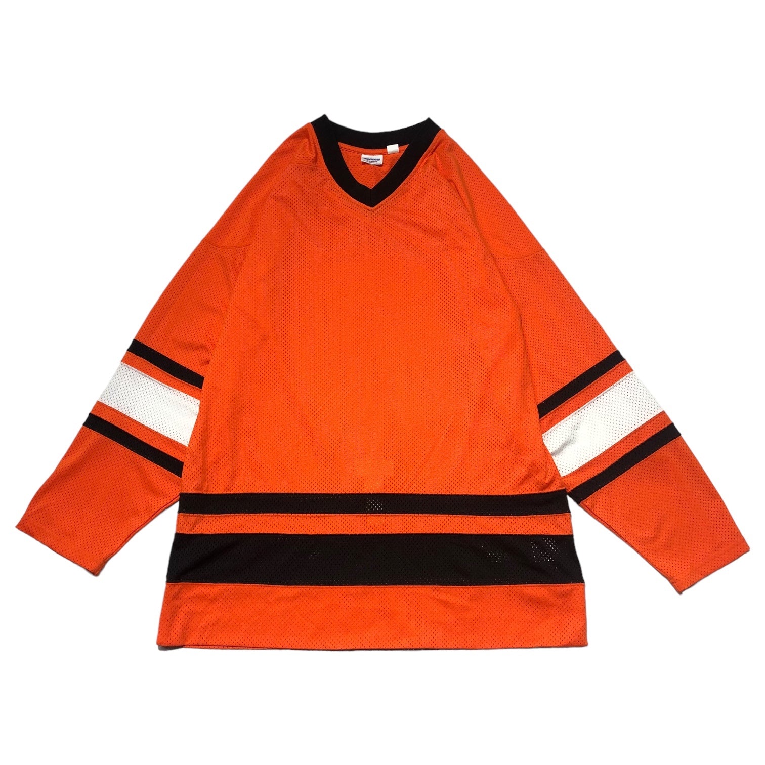UNDEFEATED(アンディフィーテッド) mesh hockey shirt メッシュ ホッケーシャツ XL オレンジ