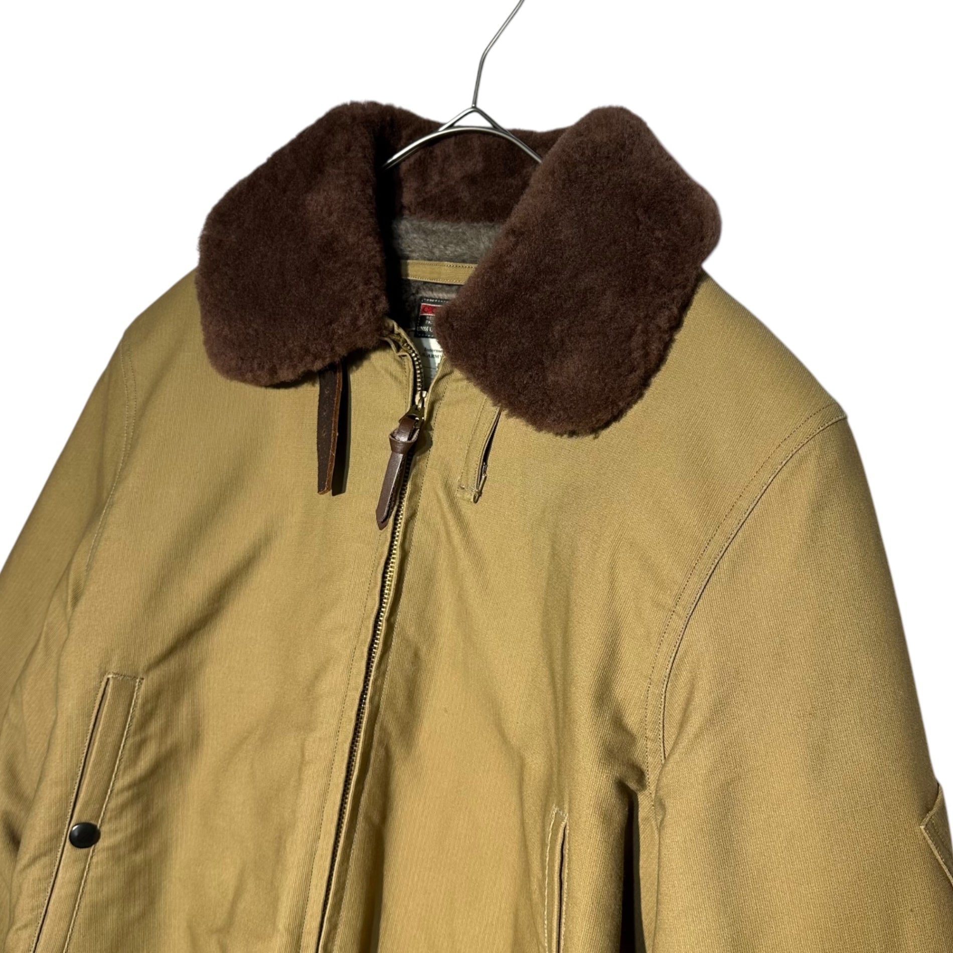 BUZZ RICKSON’S(バズリクソンズ) colvinex B-15 flight jacket フライト ジャケット 民間モデル US-ARMY CONT NO:W33-038AC-2943 SPEC:3220 38(M程度) ブラウン 型番:BR14144