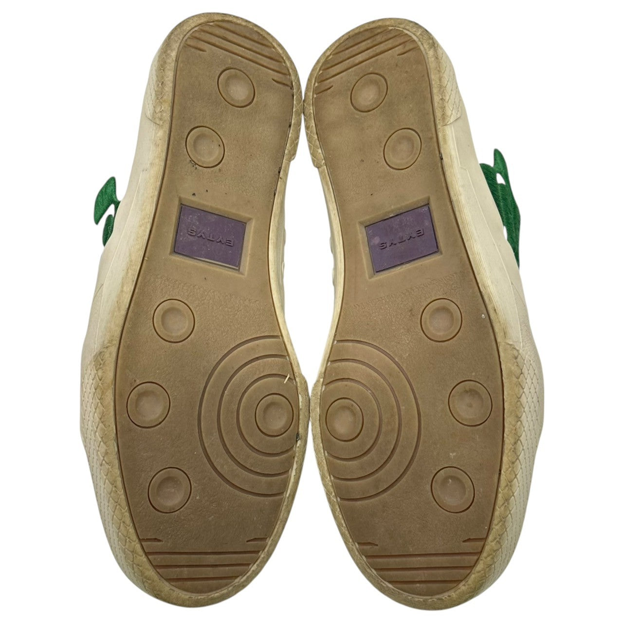 EYTYS(エイティーズ) Santos サントス 1513908 41(27cm程度) ホワイト×グリーン LOW-TOP sneakers ロゴ ローカット スニーカー
