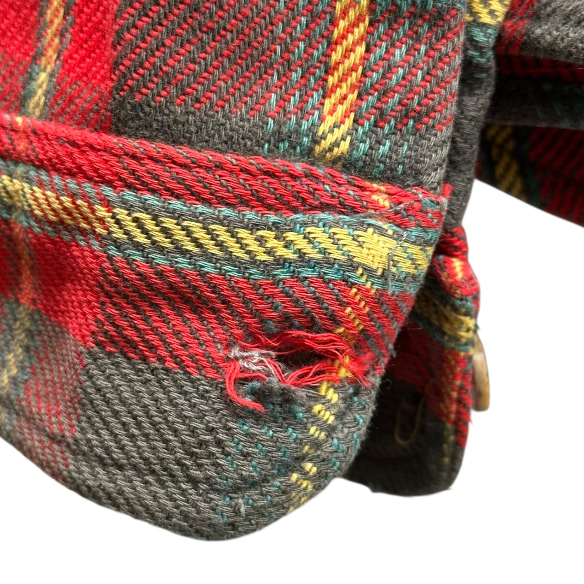 BIG MAC(ビッグマック) 70's FLANNEL CHECK SHIRT フランネル チェック シャツ L レッド×イエロー 70年代 ヴィンテージ ネルシャツ